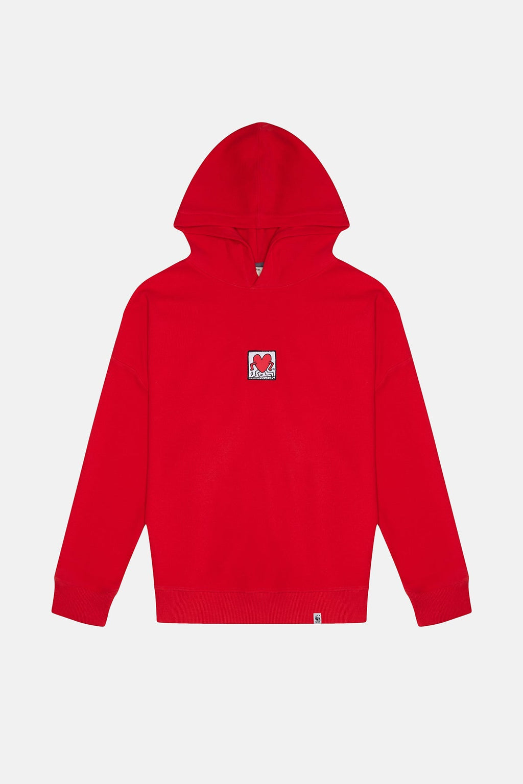 Keith Haring Love SuperSoft  Hoodie - Kırmızı