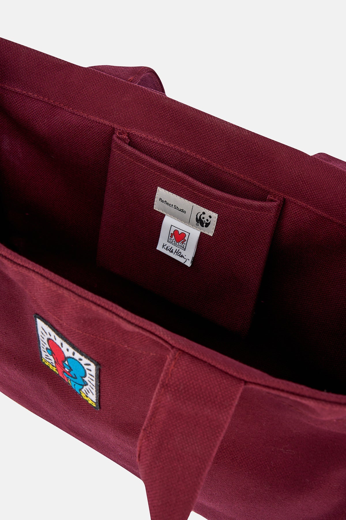 Keith Haring WWF Totebag - Bordo