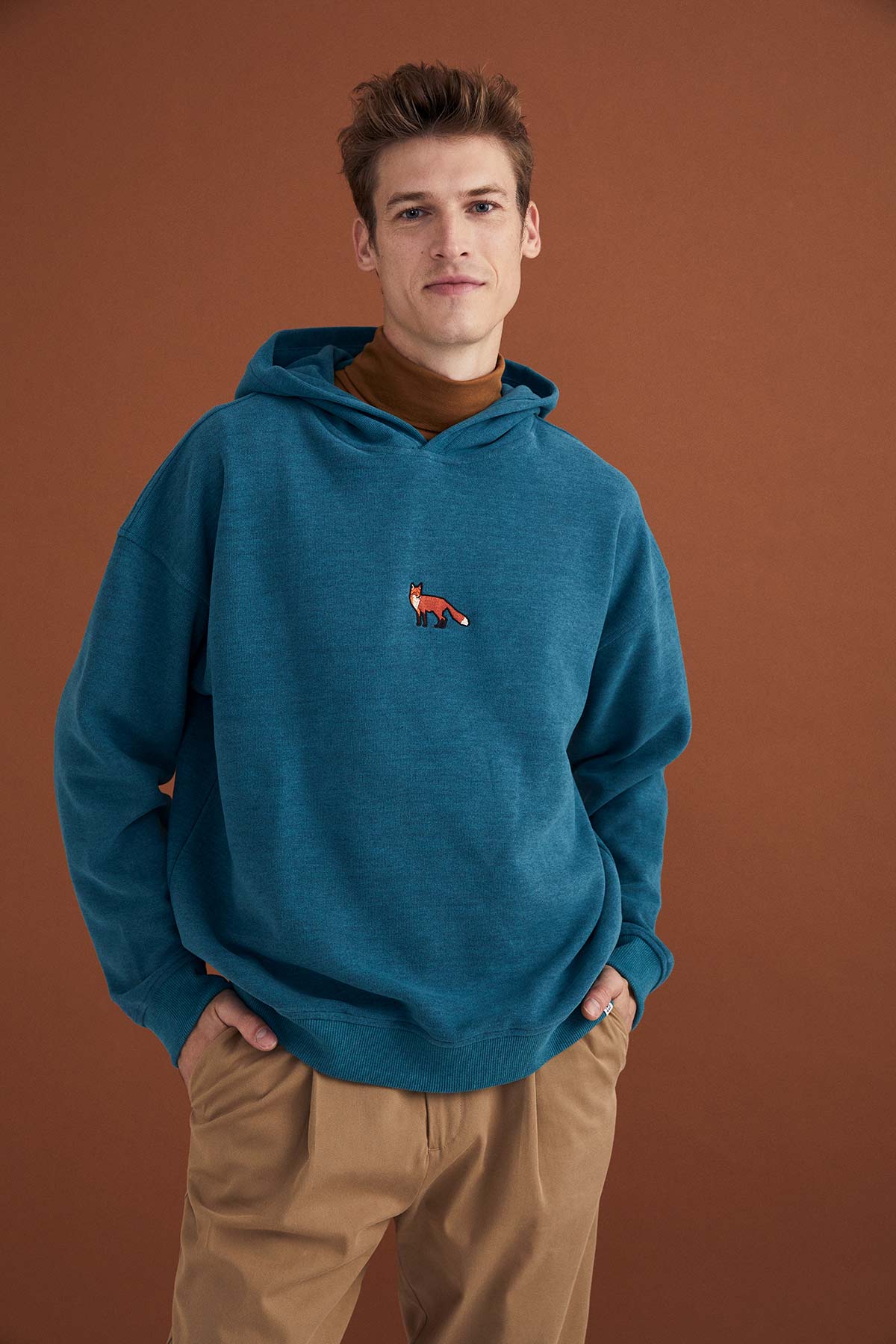 Kızıl Tilki SuperSoft Hoodie - Turkuaz