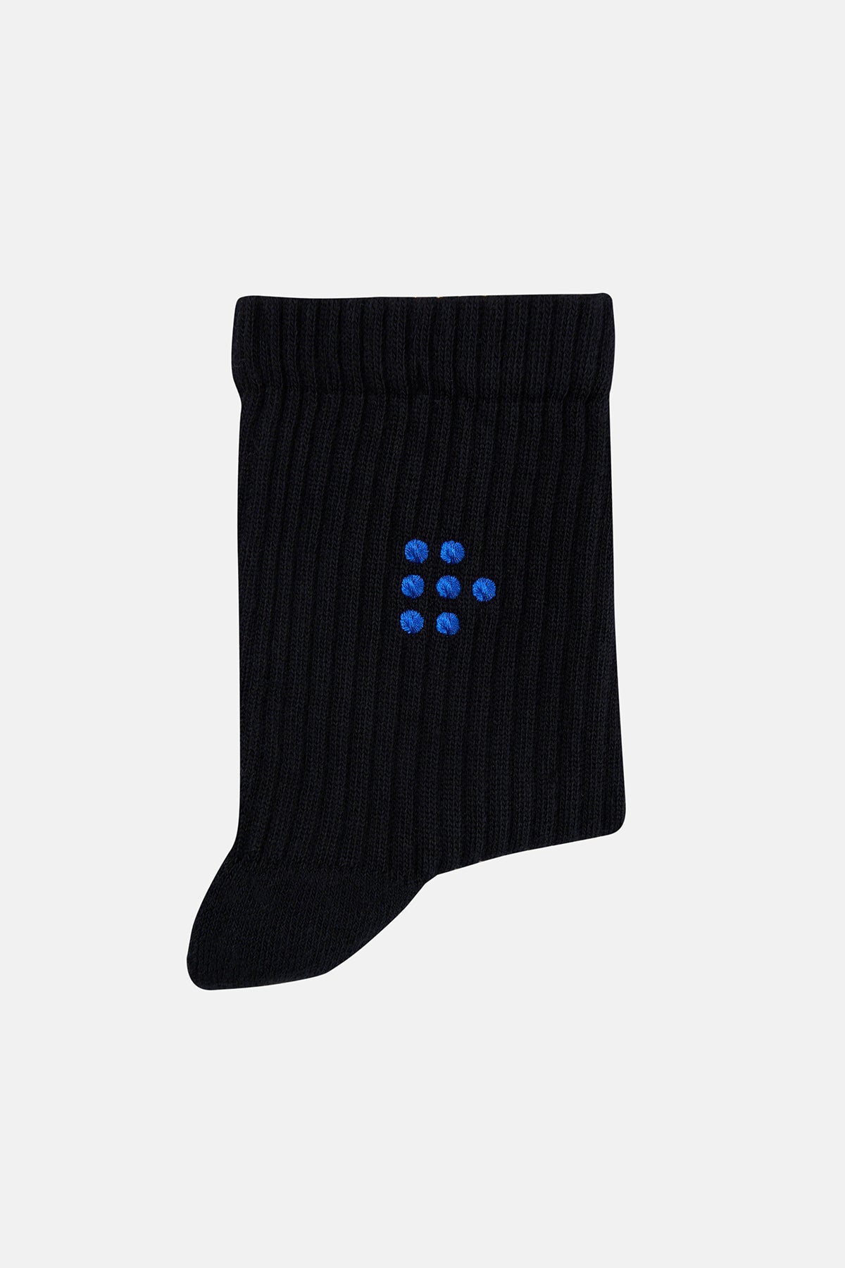 Dots Havlu Çorap - Siyah