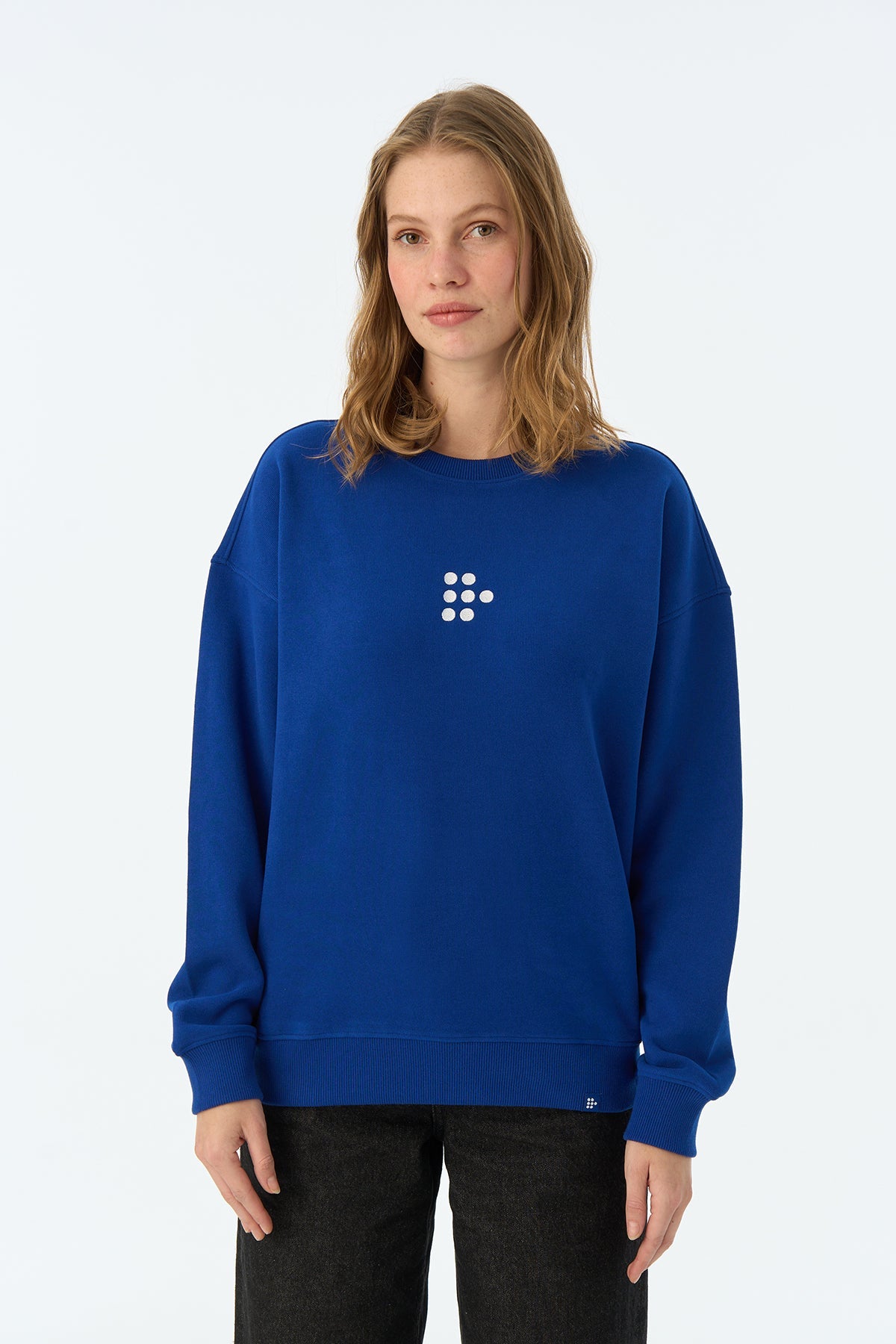Dots SuperSoft Sweatshirt - Saks Mavi