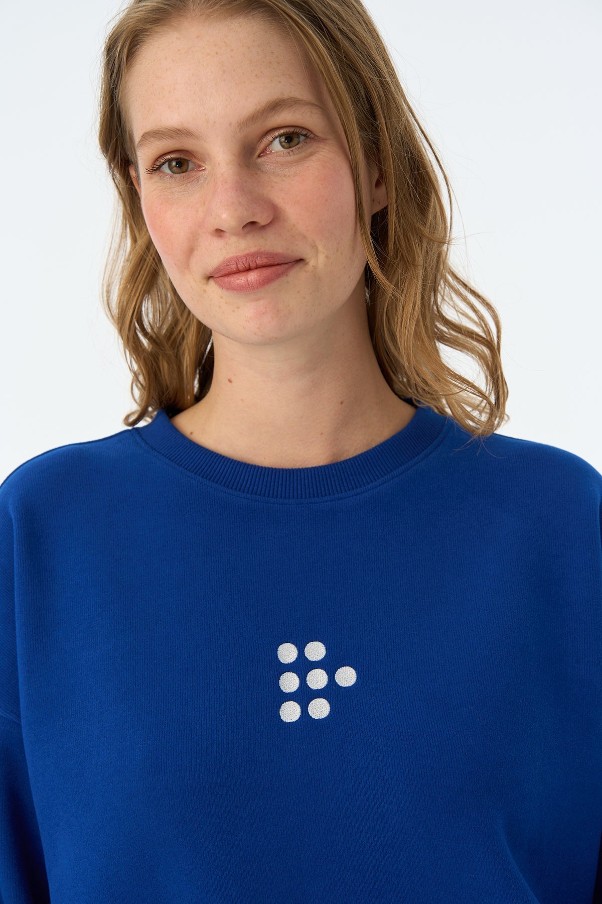 Dots SuperSoft Sweatshirt - Saks Mavi