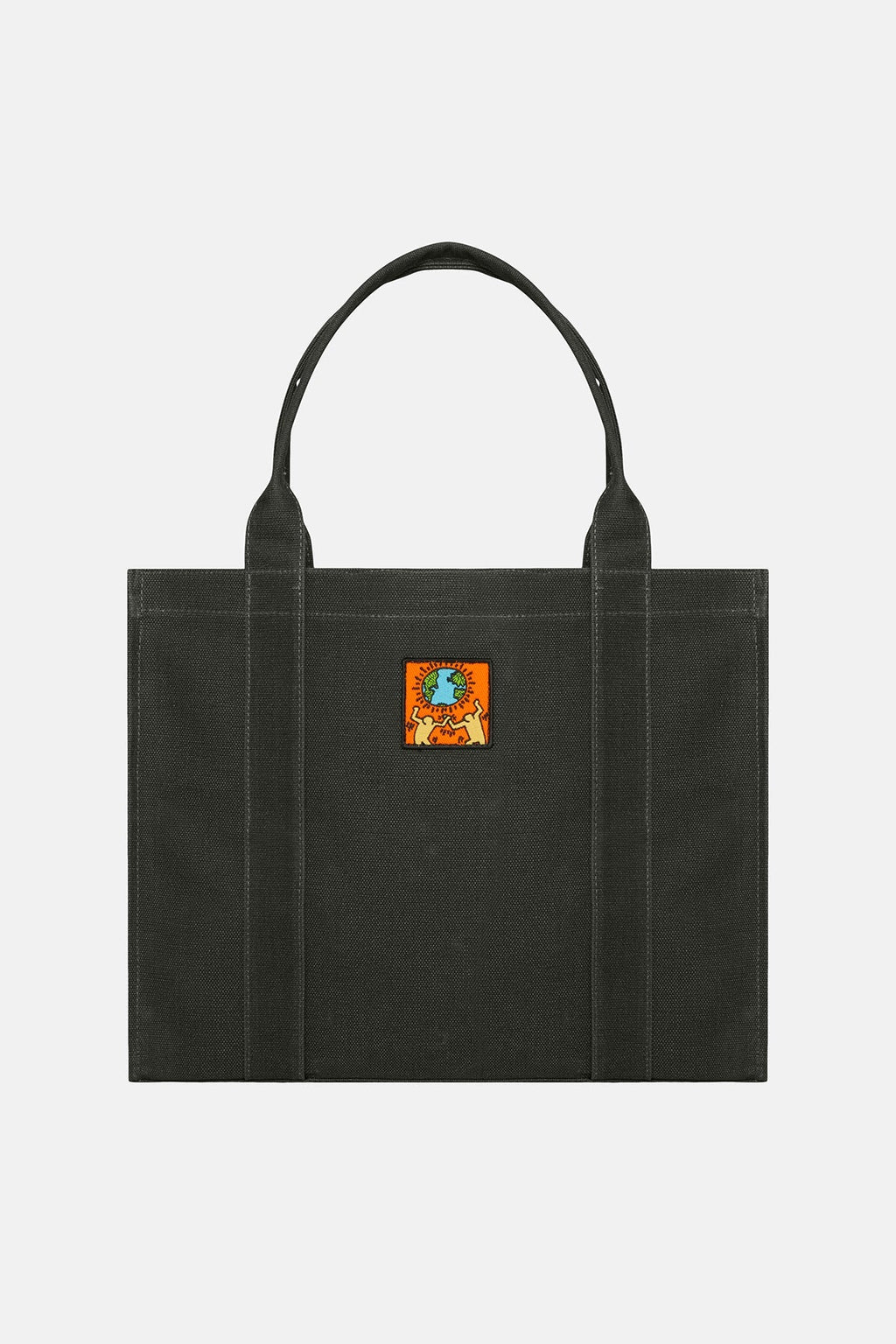 Keith Haring World Maxi Handy Çanta - Siyah