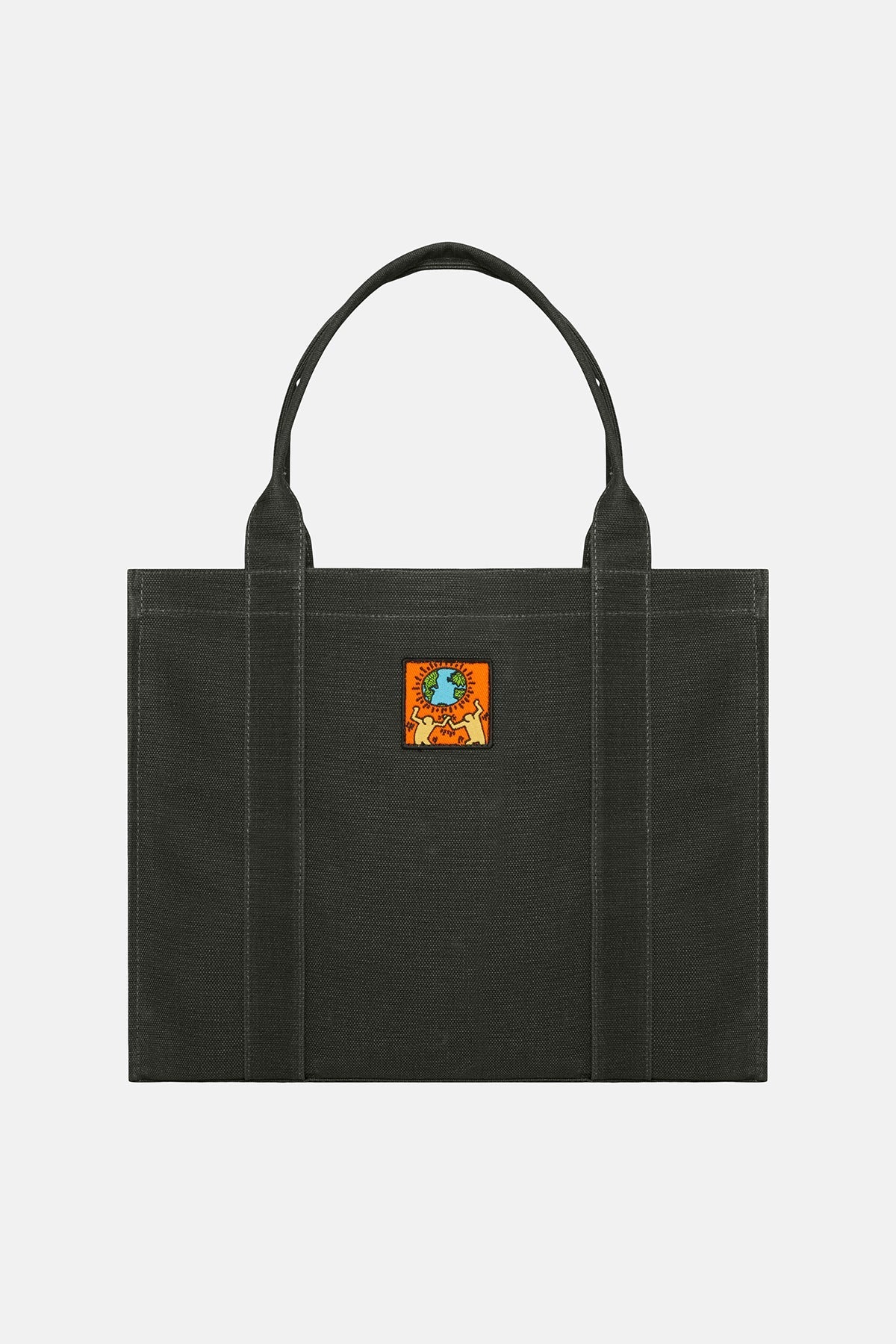 Keith Haring World Maxi Handy Çanta - Siyah