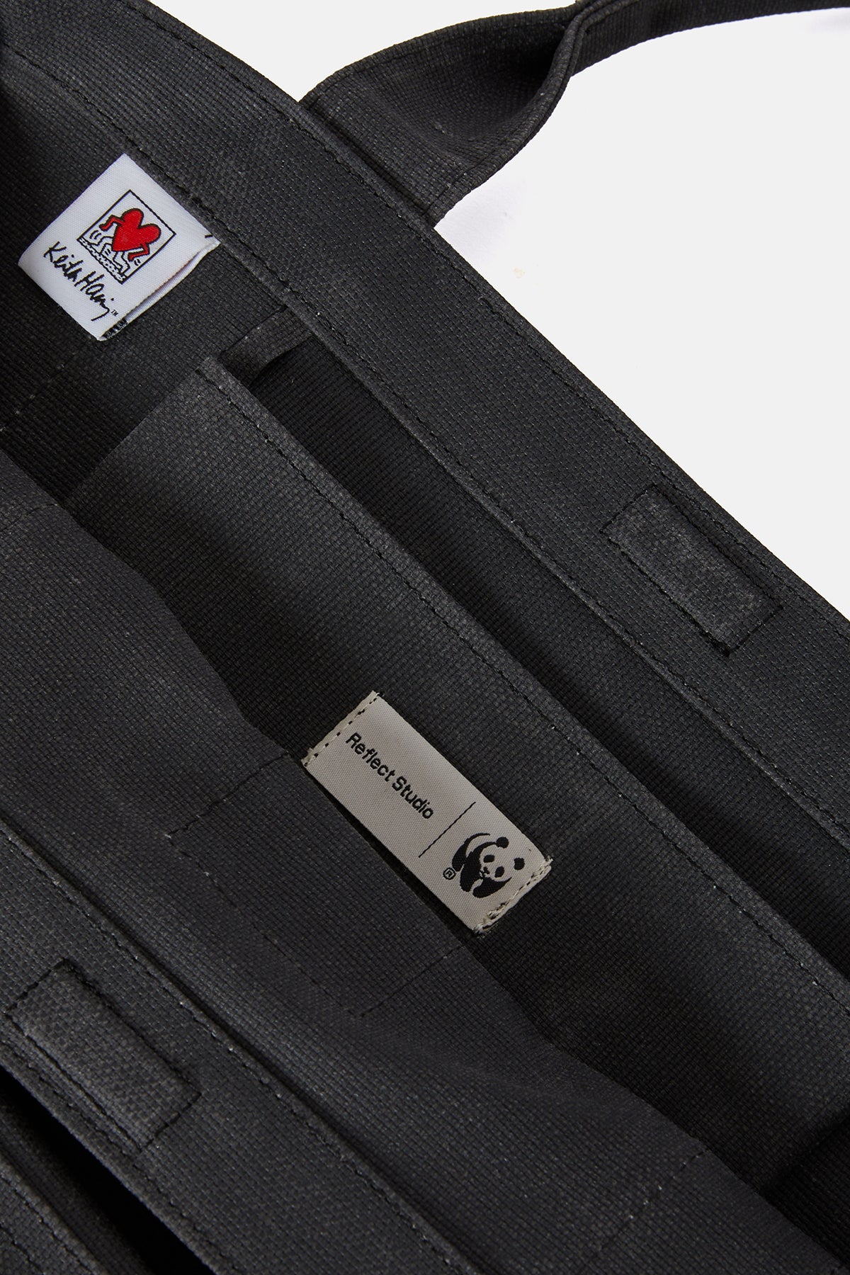 Keith Haring World Maxi Handy Çanta - Siyah