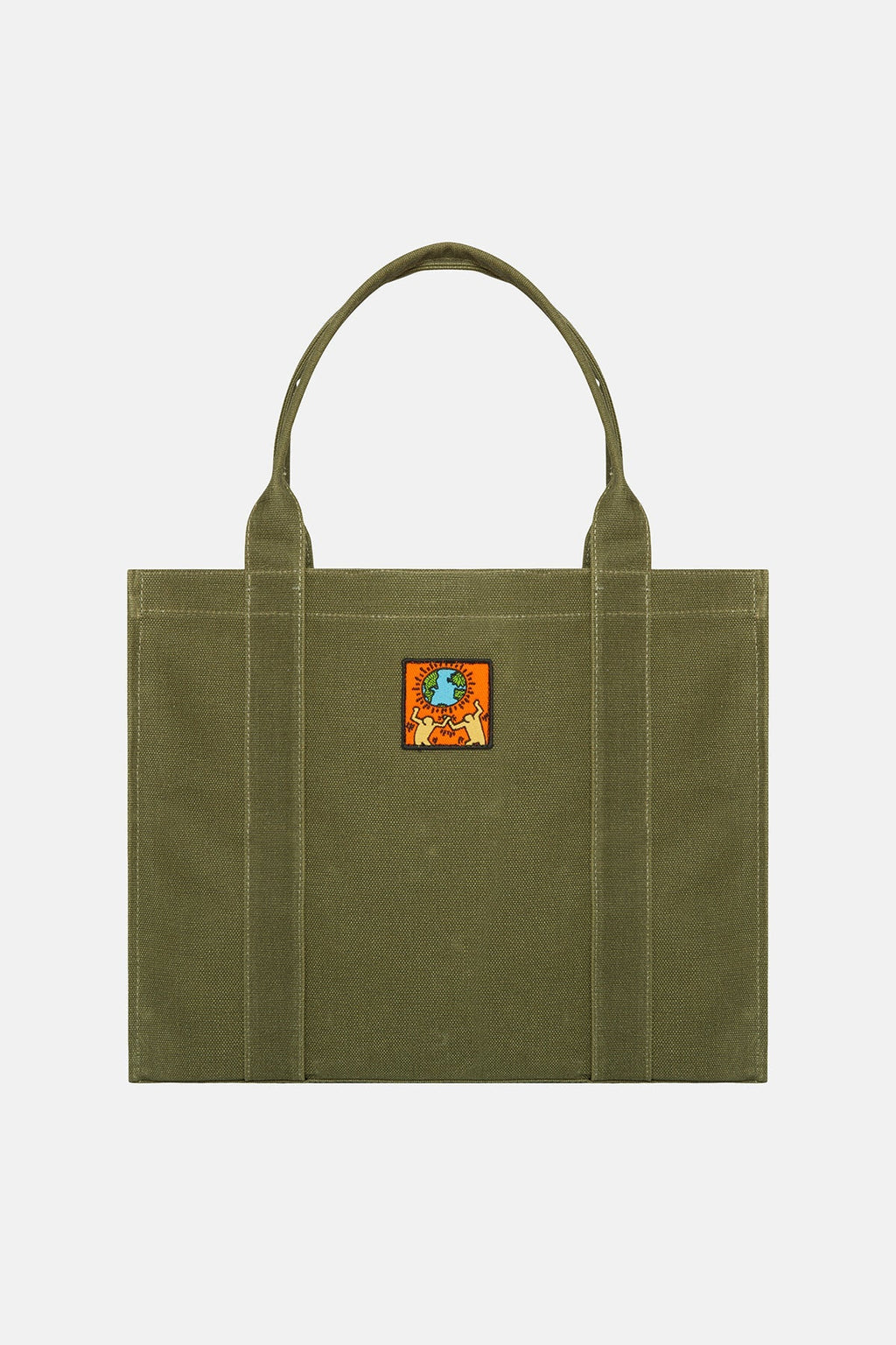 Keith Haring World Maxi Handy Çanta - Yeşil