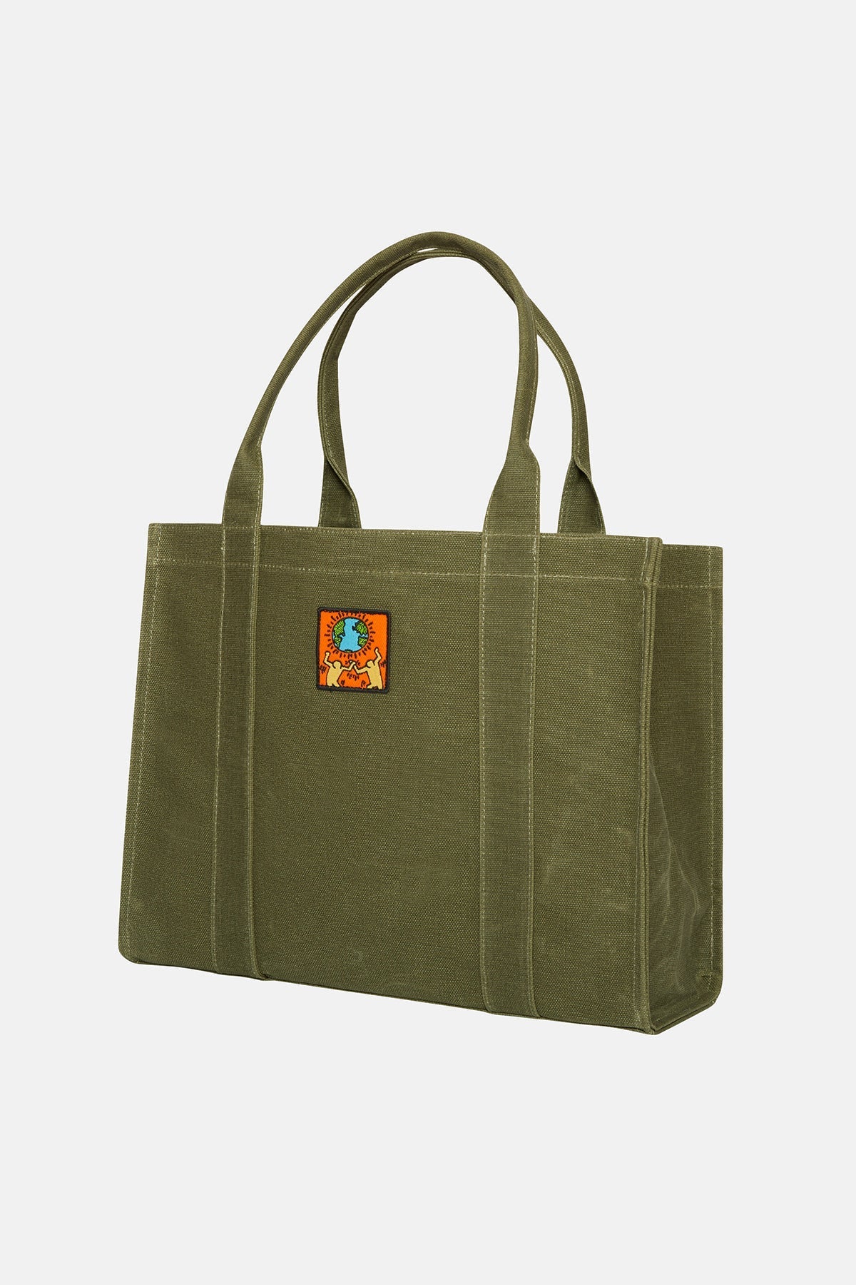 Keith Haring World Maxi Handy Çanta - Yeşil