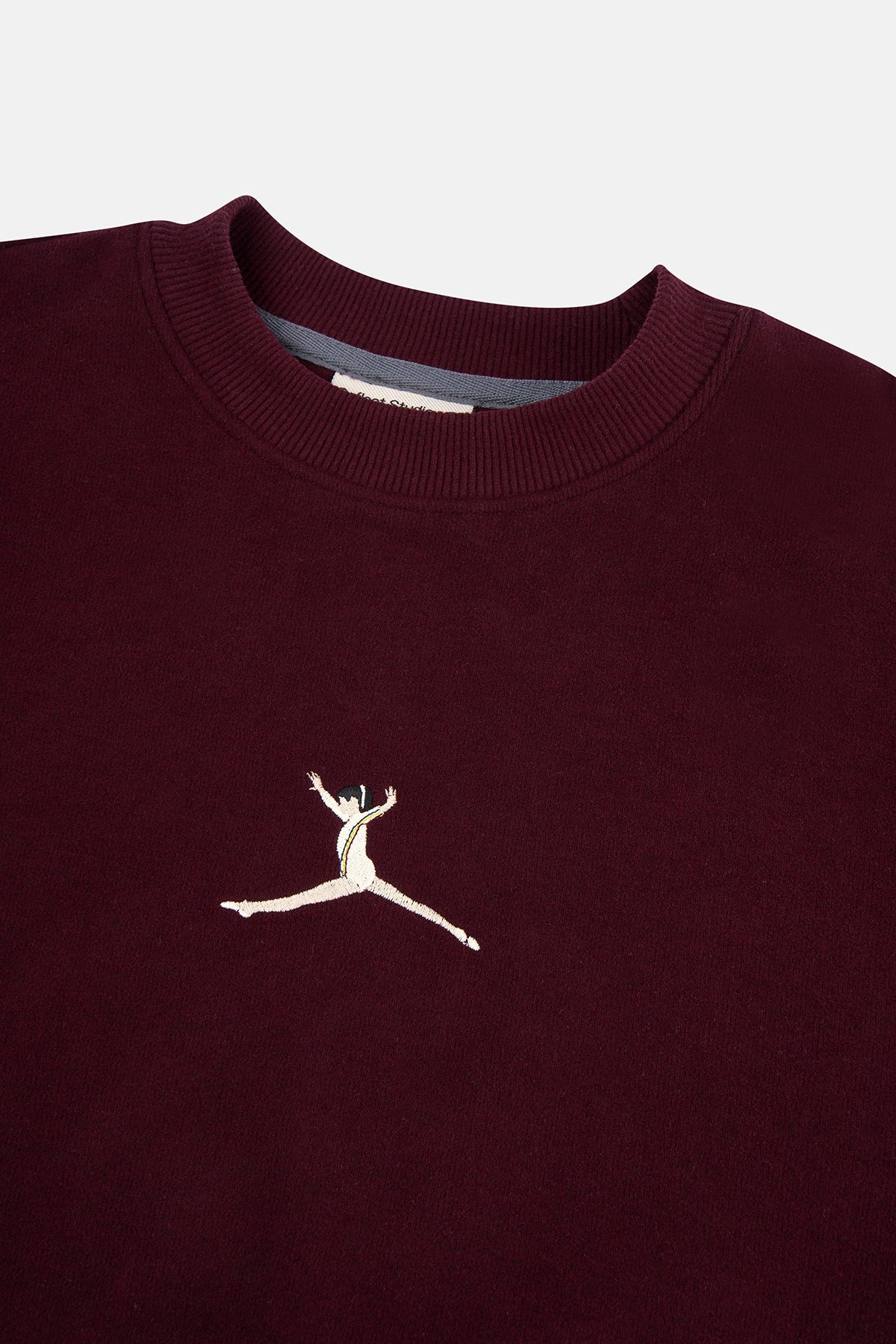 Perfect 10 SuperSoft Crop Sweatshirt - Bordo