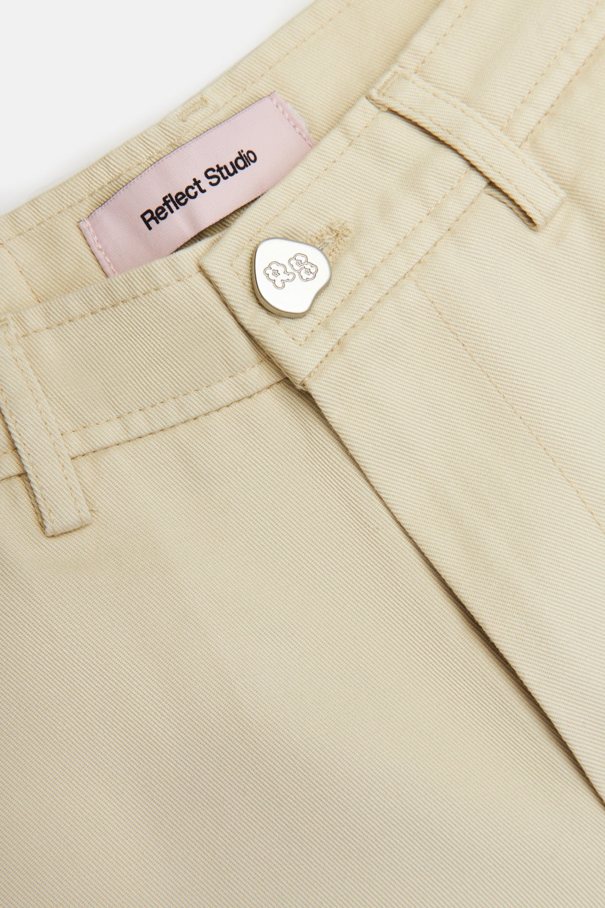 Logo Tag Painter Pants - Bone White