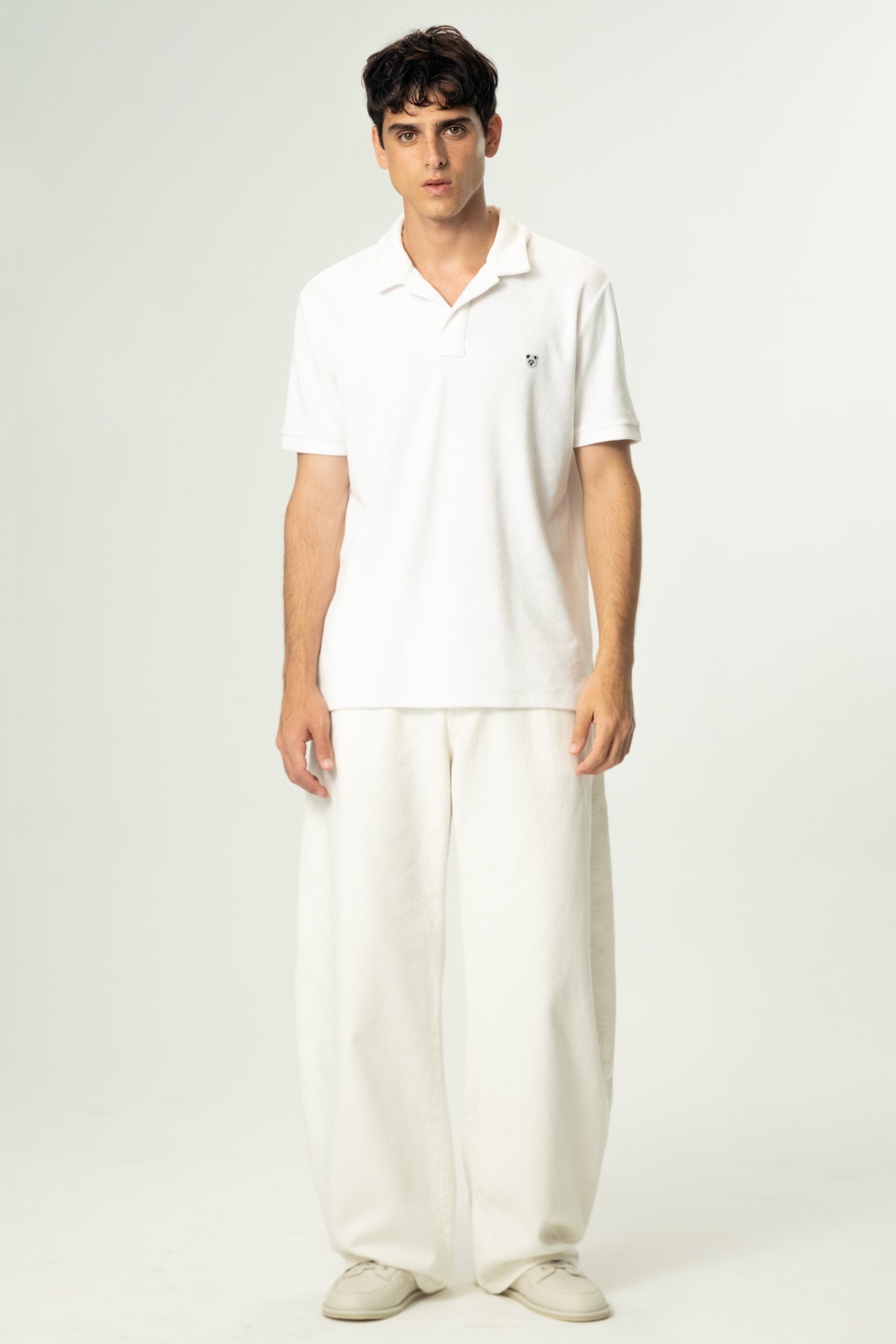 Panda Terry Polo - Beyaz