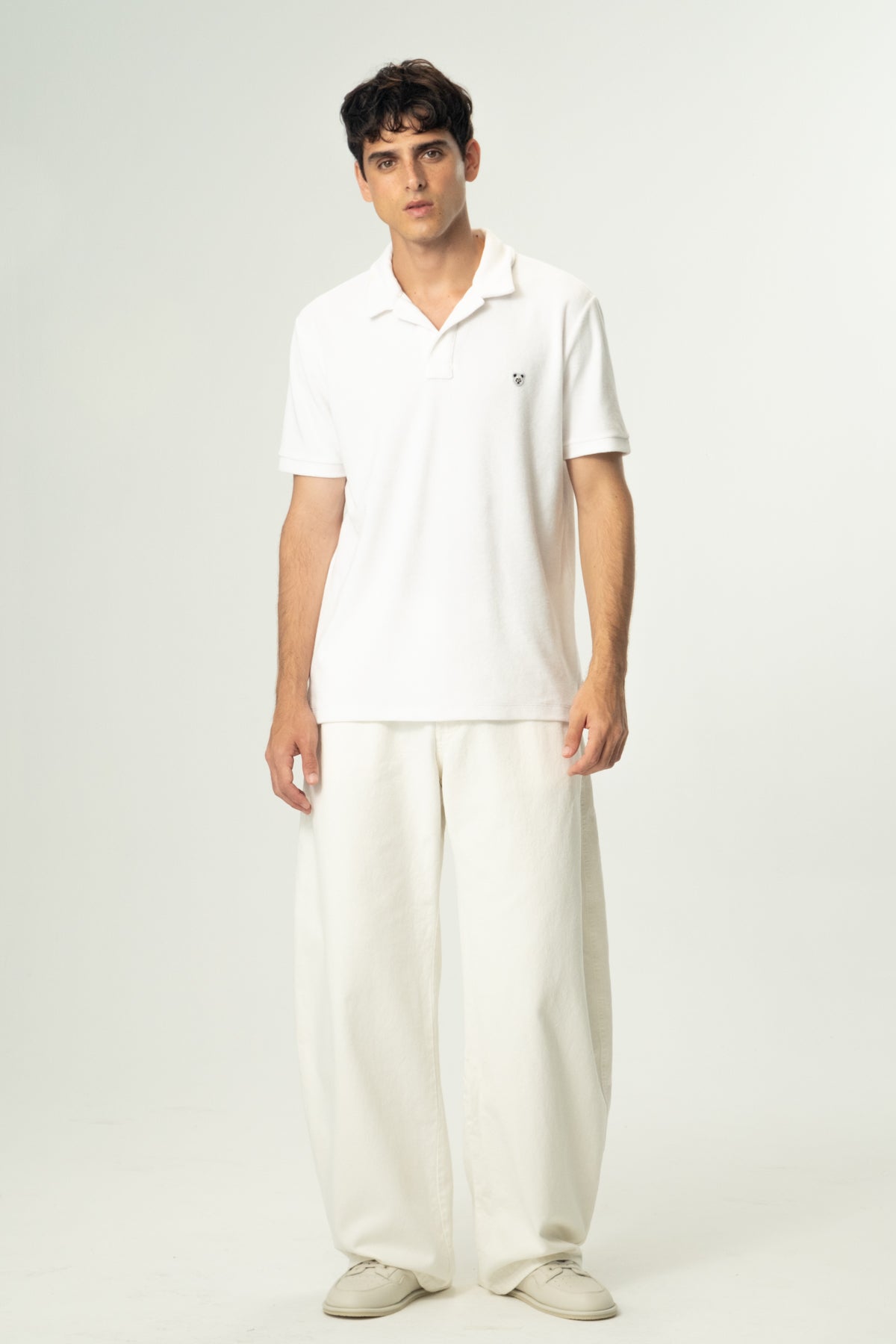 Panda Terry Polo - Beyaz