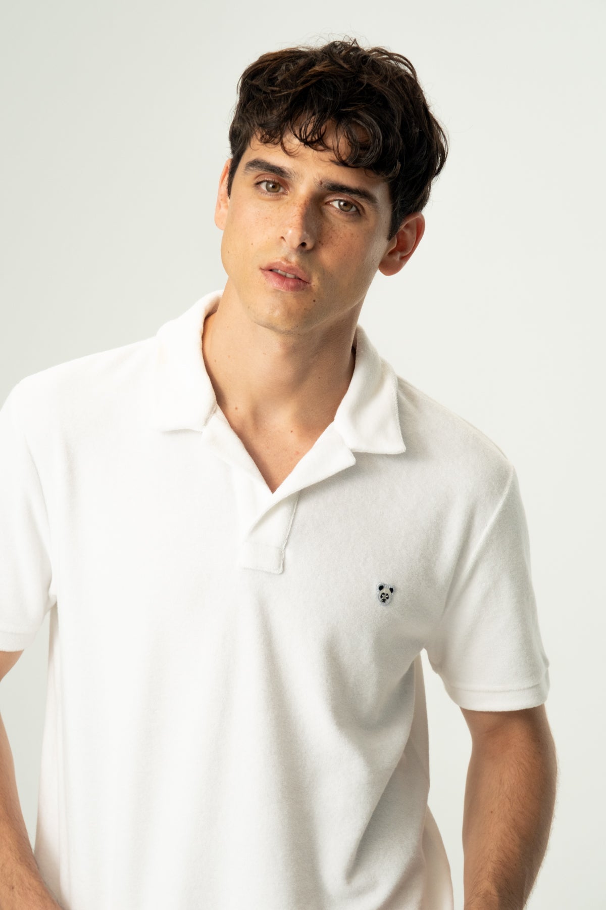 Panda Terry Polo - Beyaz