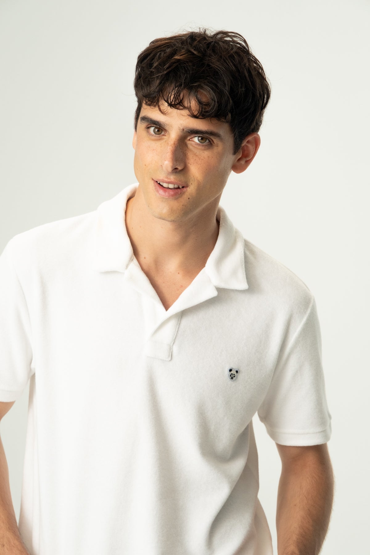 Panda Terry Polo - Beyaz