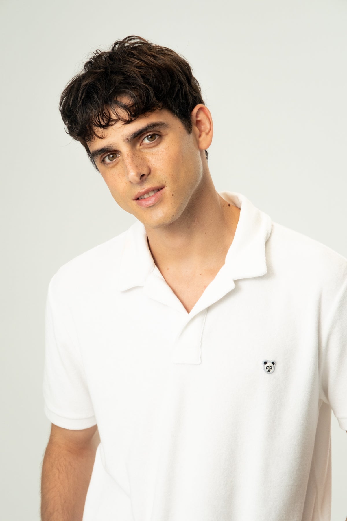 Panda Terry Polo - Beyaz