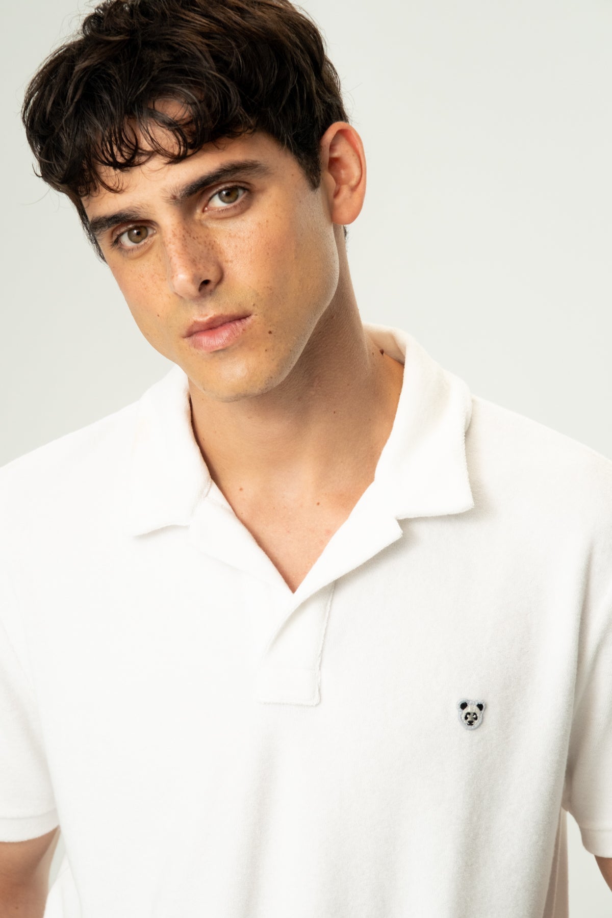 Panda Terry Polo - Beyaz