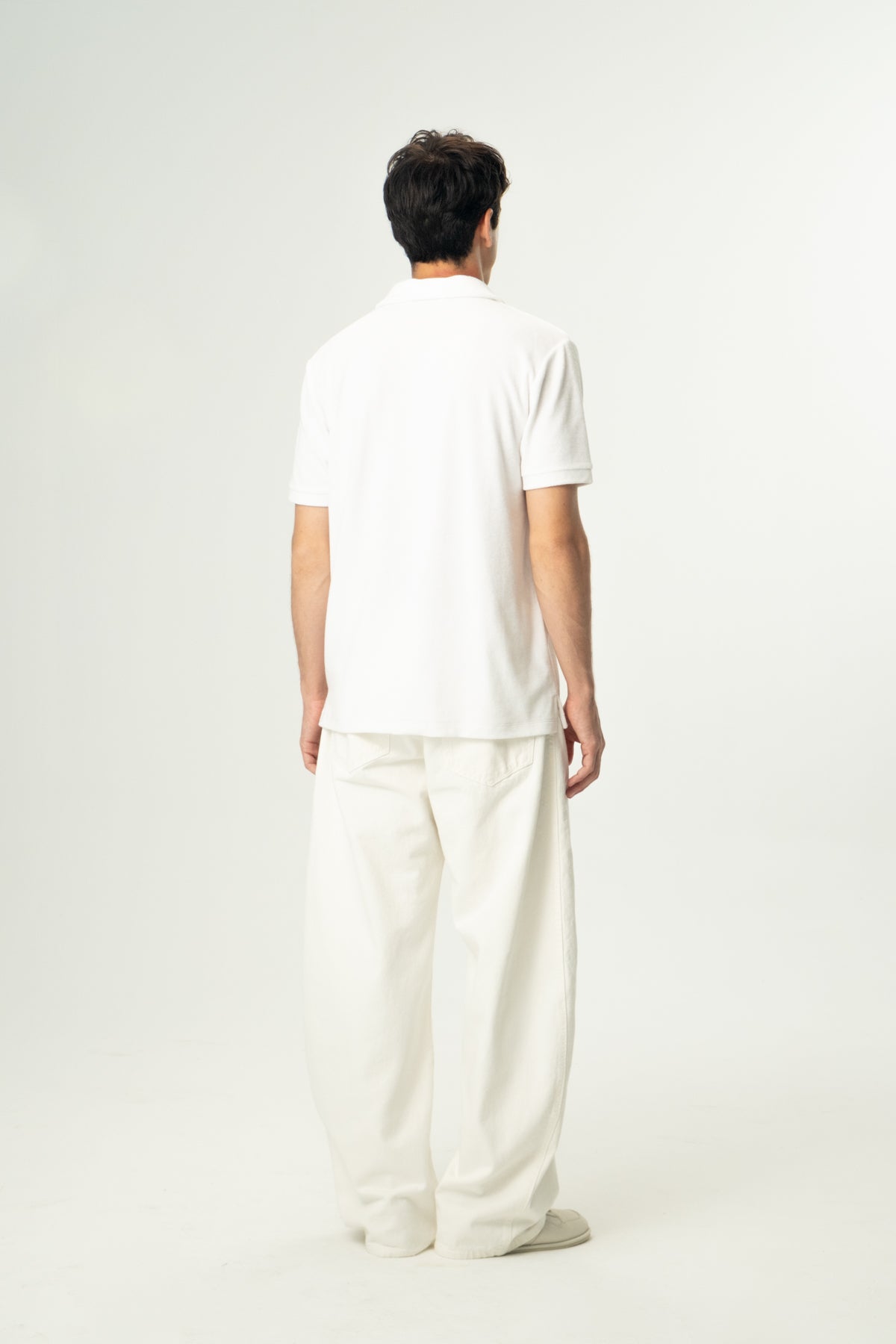 Panda Terry Polo - Beyaz