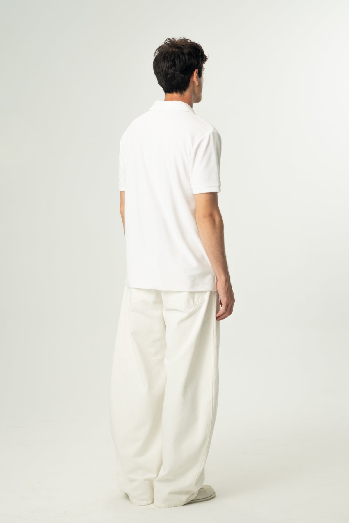 Panda Terry Polo - Beyaz