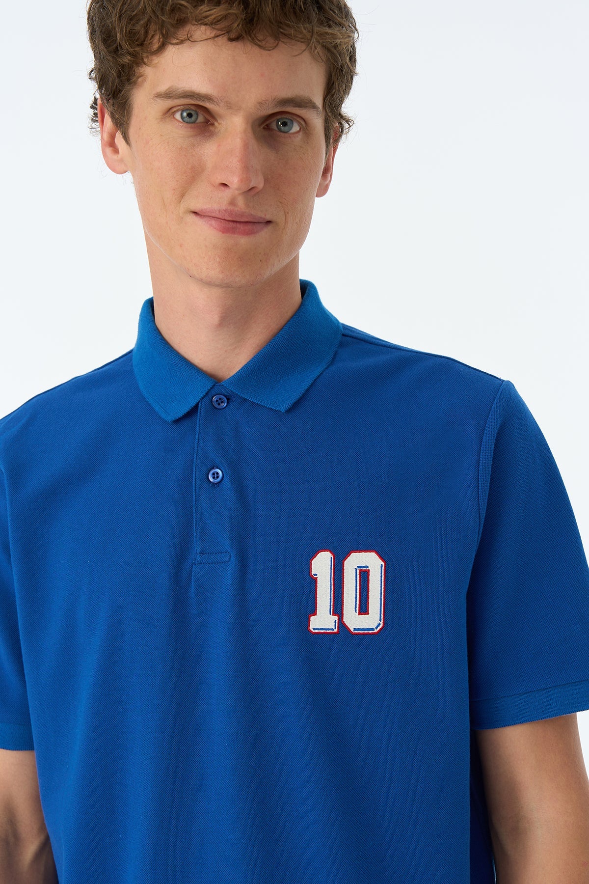 France 10 Polo - Saks Mavi