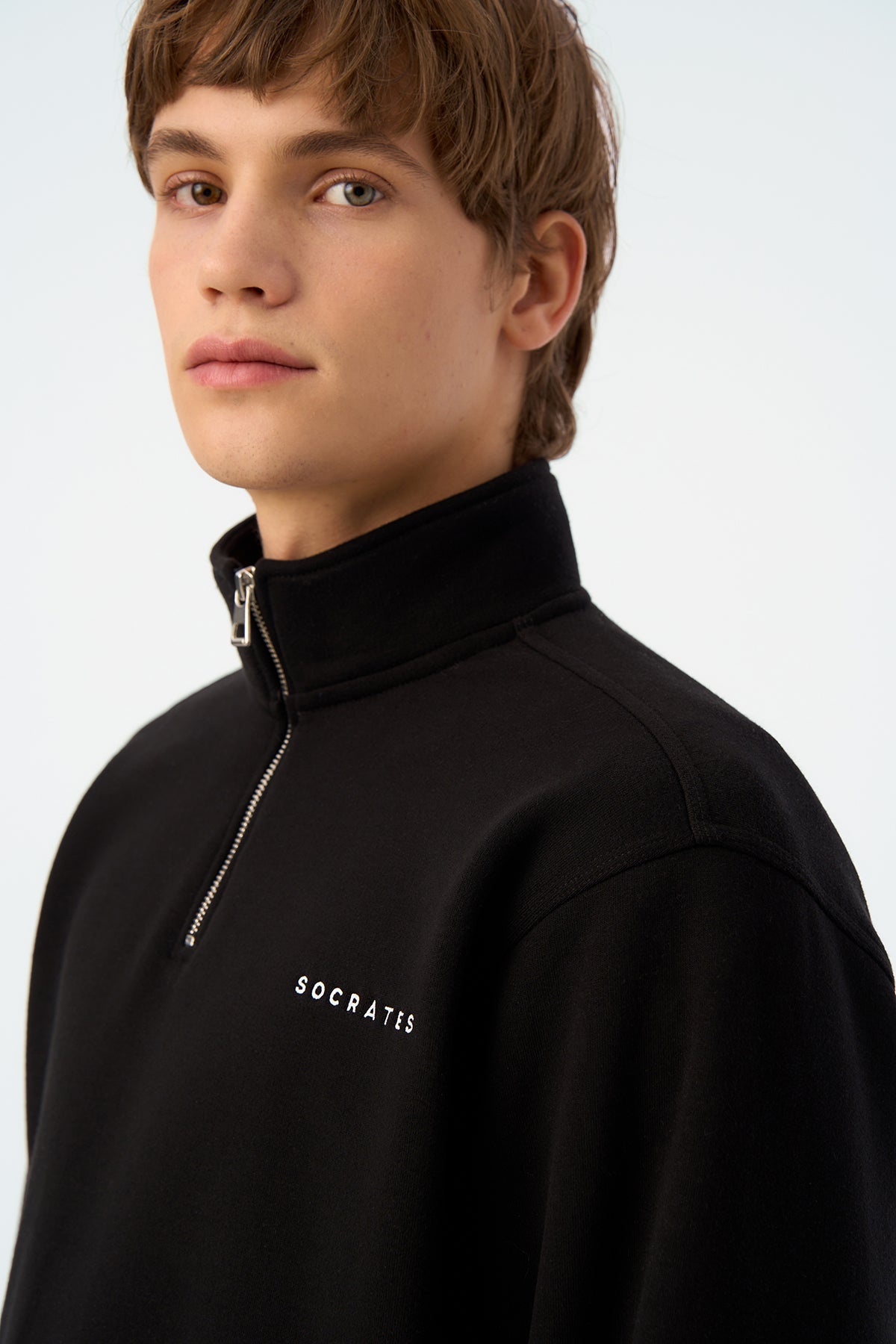 Socrates Quarter-Zip Sweatshirt - Siyah