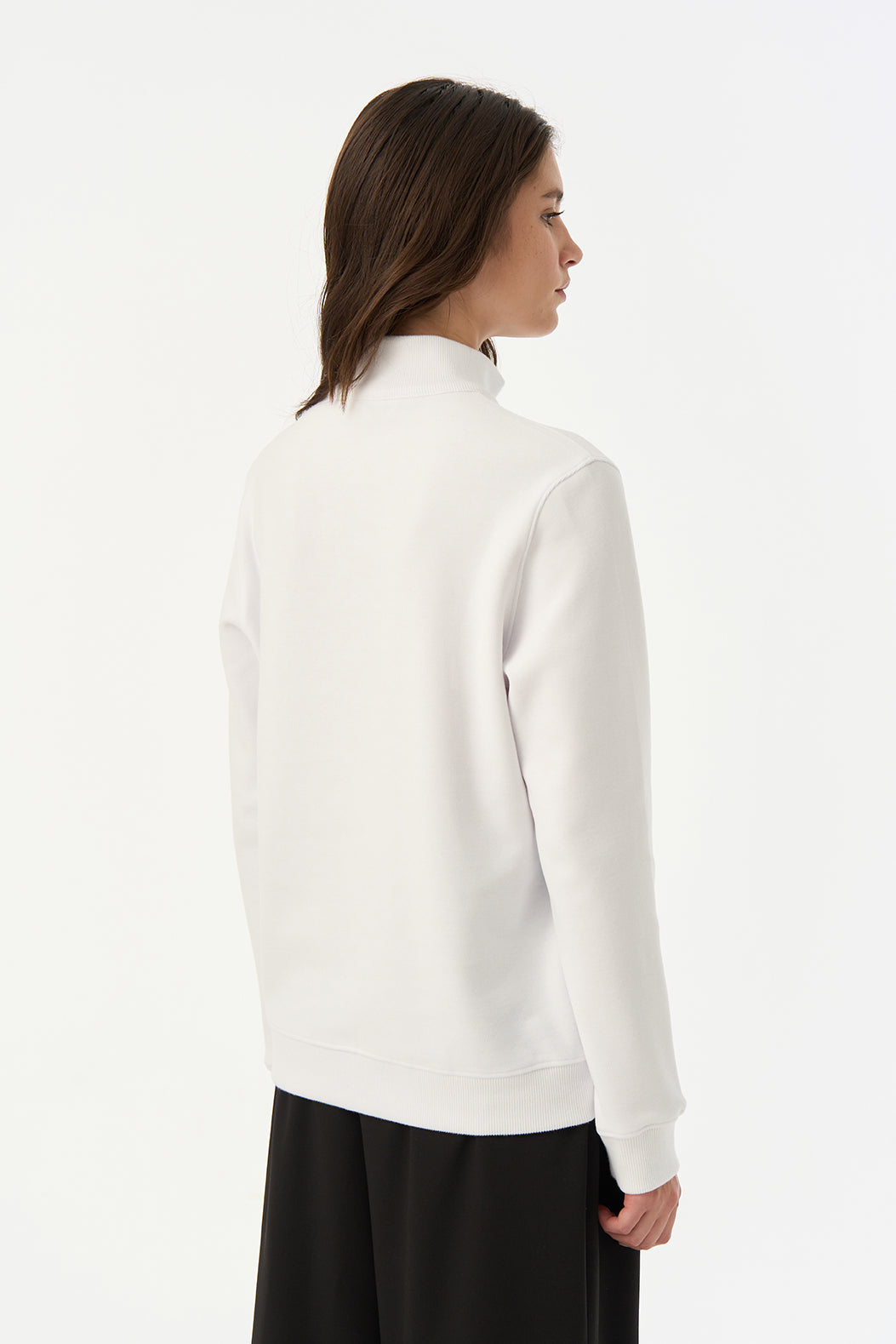 Socrates  SuperSoft Quarter-Zip Sweatshirt - Beyaz