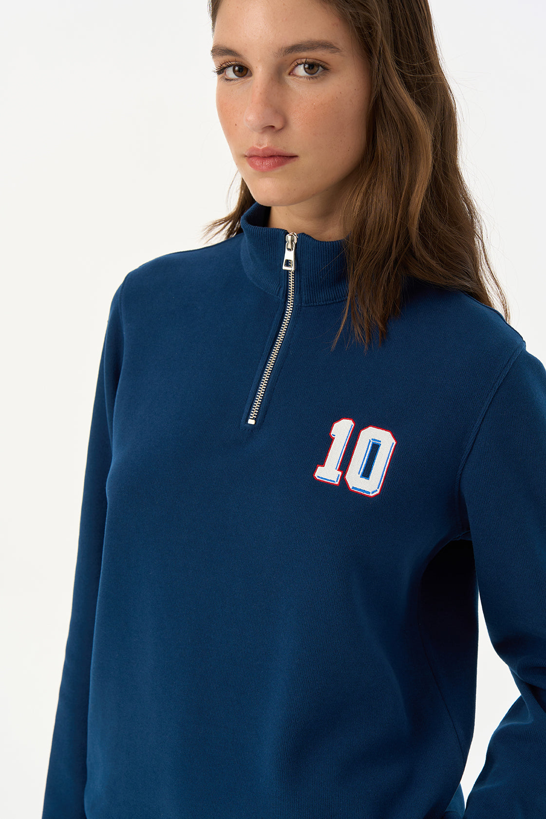 France 10 SuperSoft Quarter-Zip Sweatshirt - Lacivert