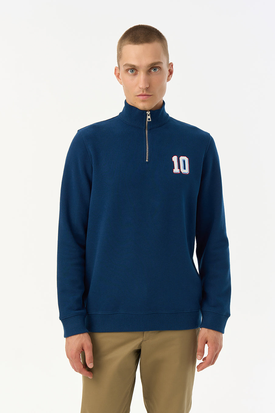 France 10 SuperSoft Quarter-Zip Sweatshirt - Lacivert
