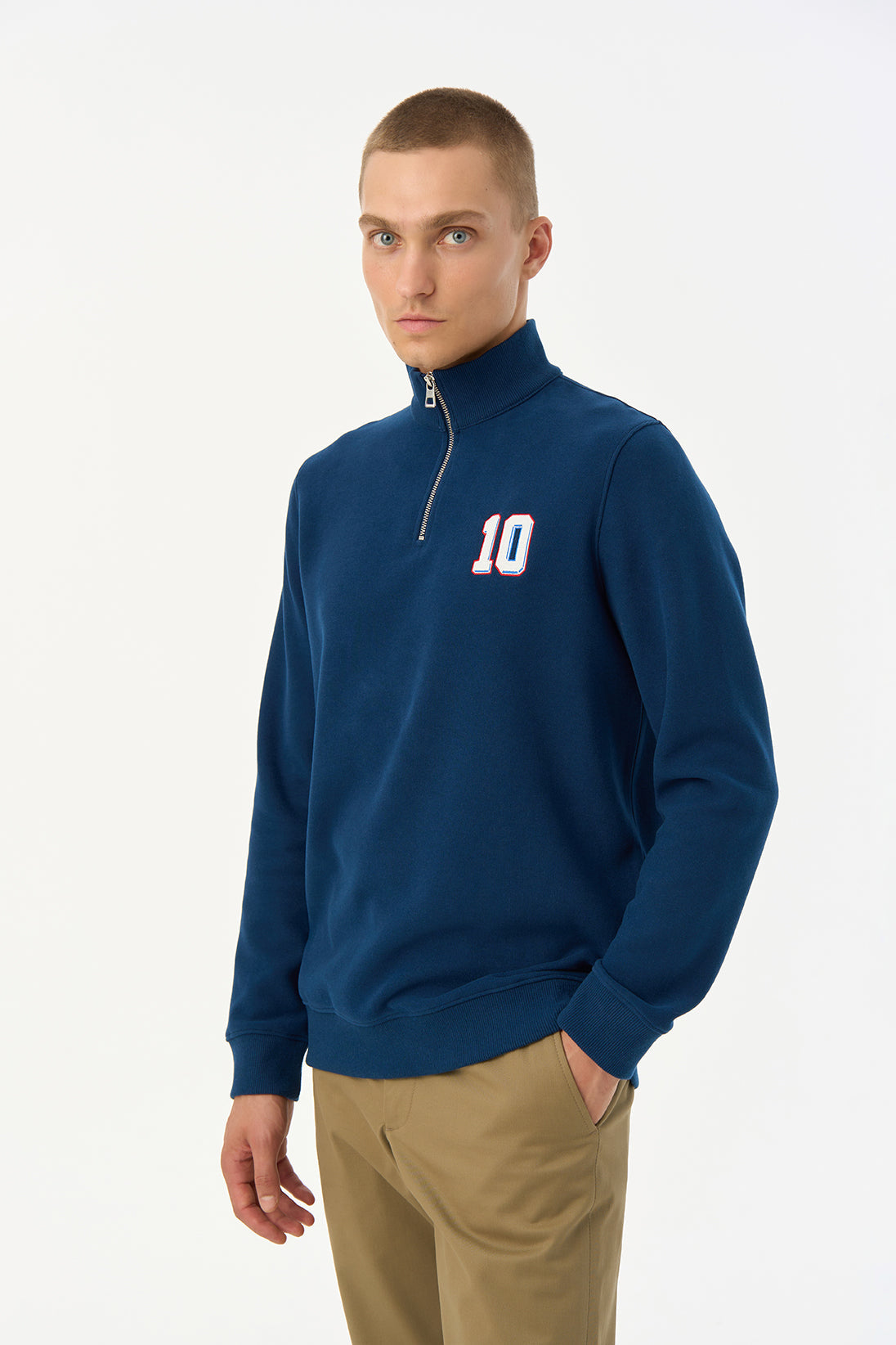 France 10 SuperSoft Quarter-Zip Sweatshirt - Lacivert
