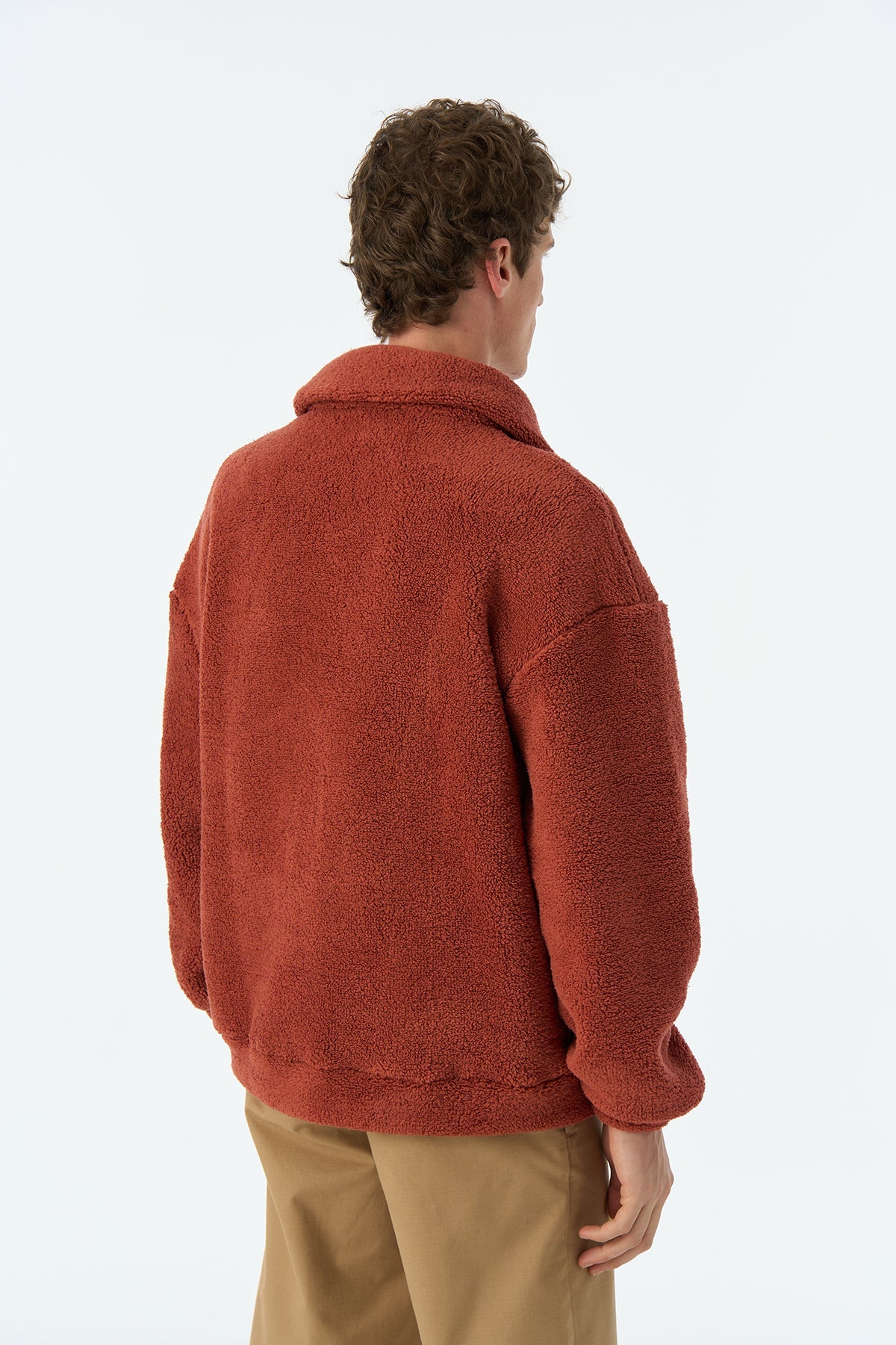 Kaplan  Sherpa Quarter-Zip Sweatshirt - Kiremit