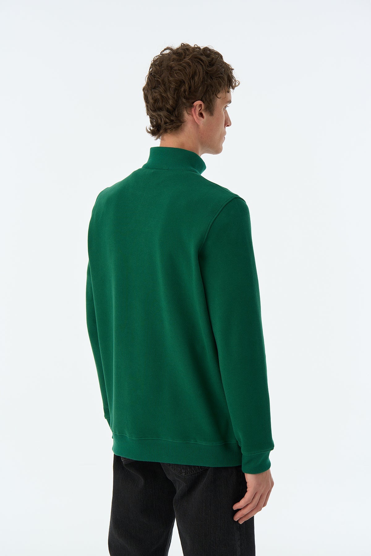 Panda SuperSoft Quarter-Zip Sweatshirt  - Nefti  Yeşil