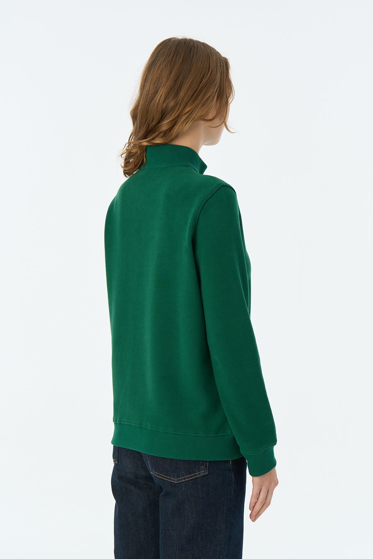 Panda SuperSoft Quarter-Zip Sweatshirt  - Nefti  Yeşil