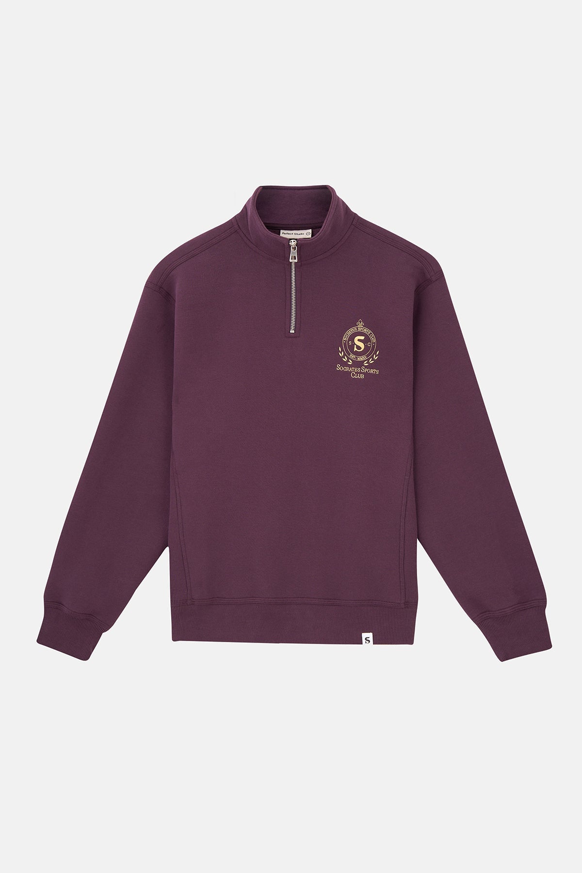 Socrates Sports Club Quarter-zip Sweatshirt - Koyu Mor