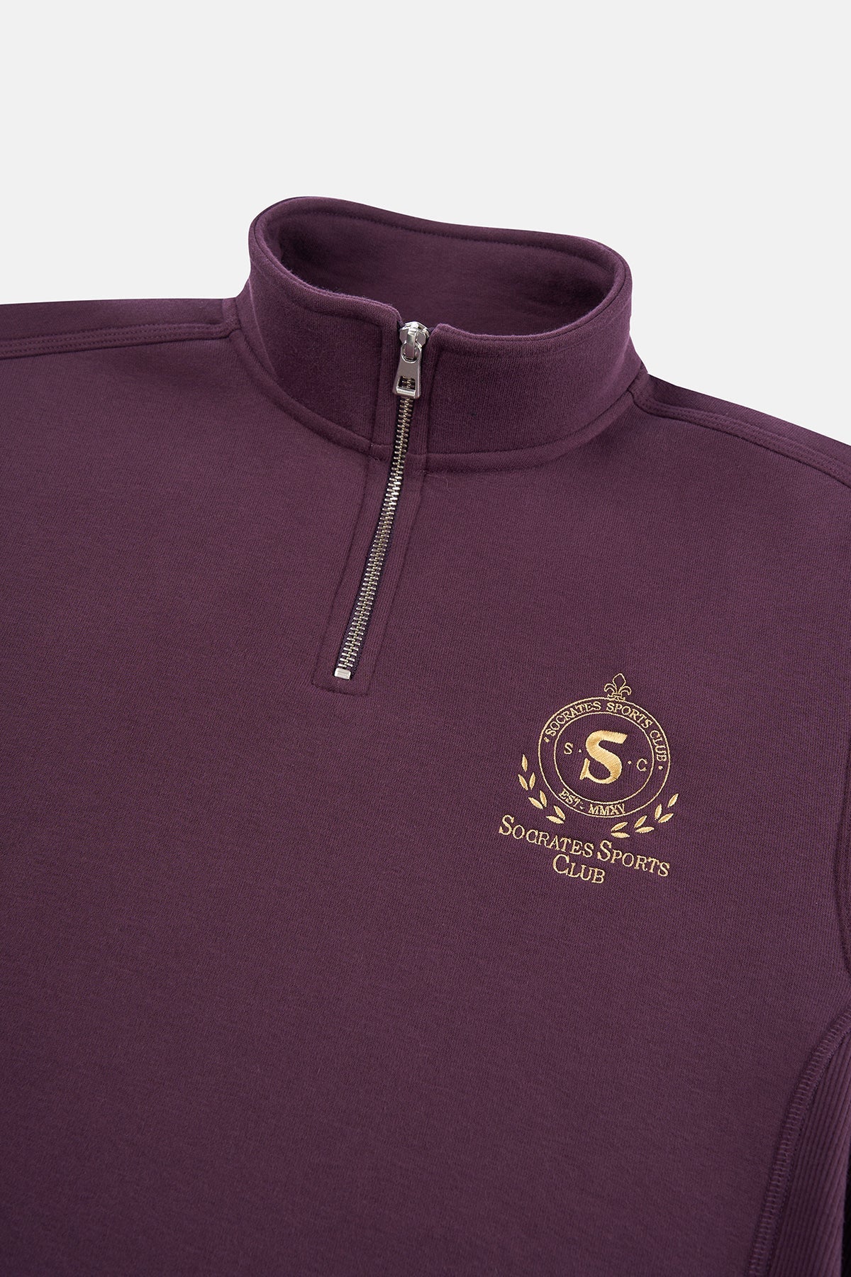 Socrates Sports Club Quarter-zip Sweatshirt - Koyu Mor