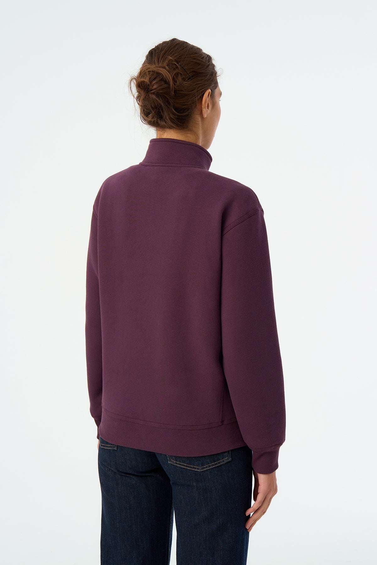 Socrates Sports Club Quarter-zip Sweatshirt - Koyu Mor