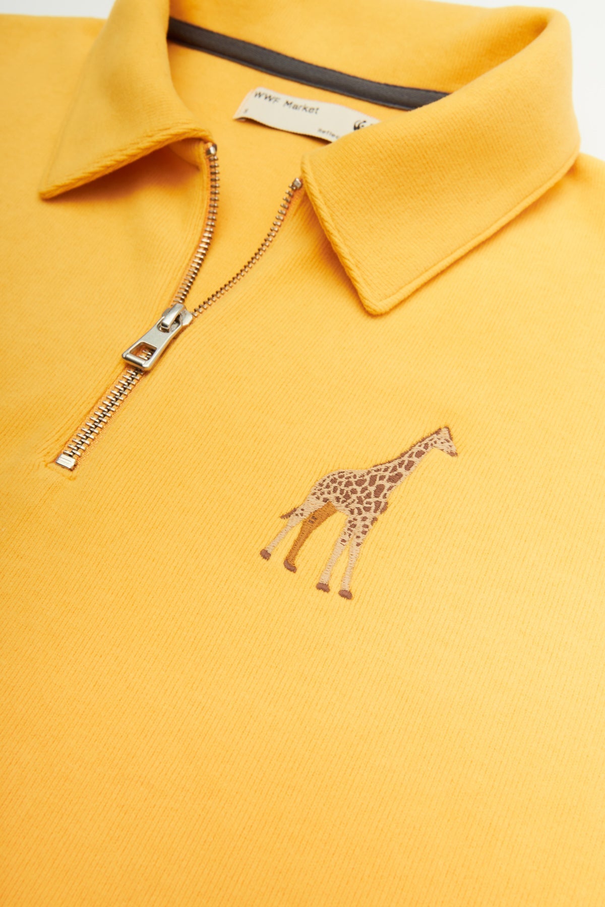 Zürafa Polo Yaka Sweatshirt - Sarı