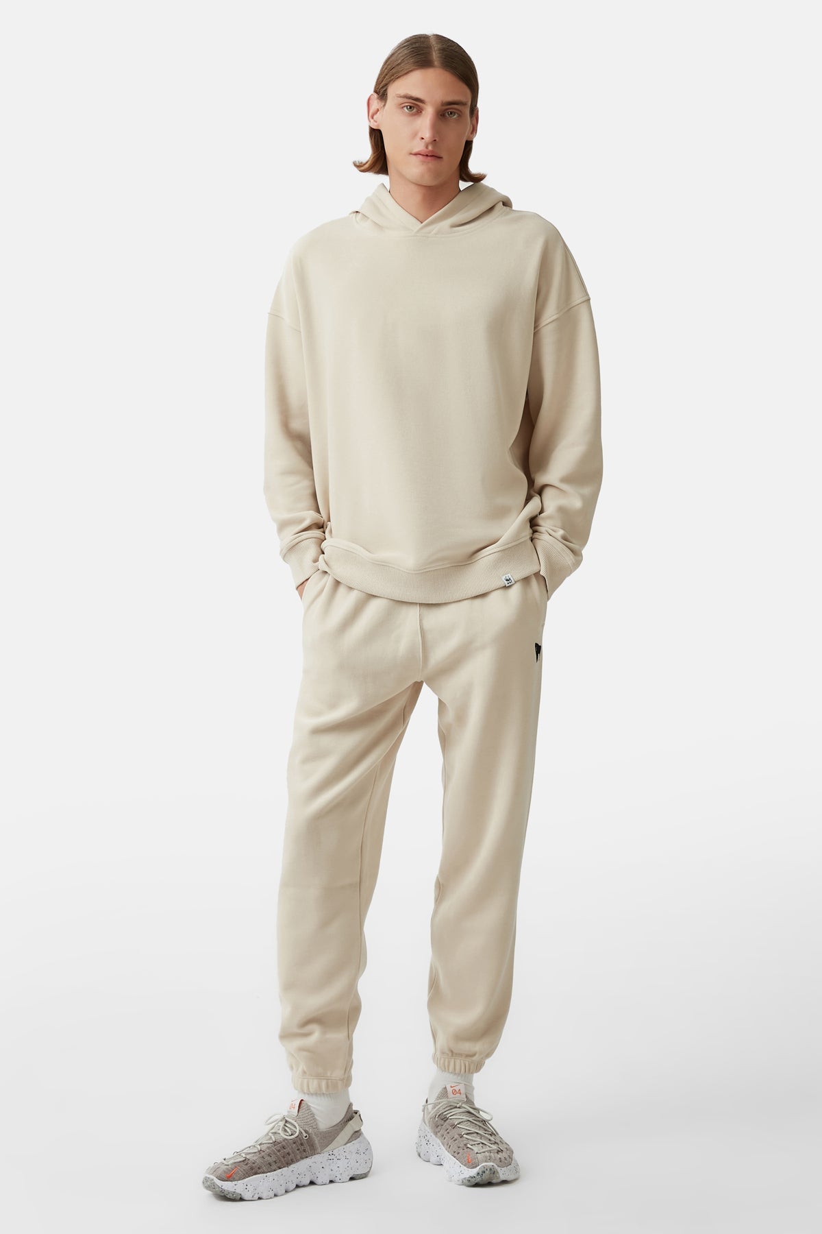 Basic SuperSoft Hoodie - Parşömen Bej