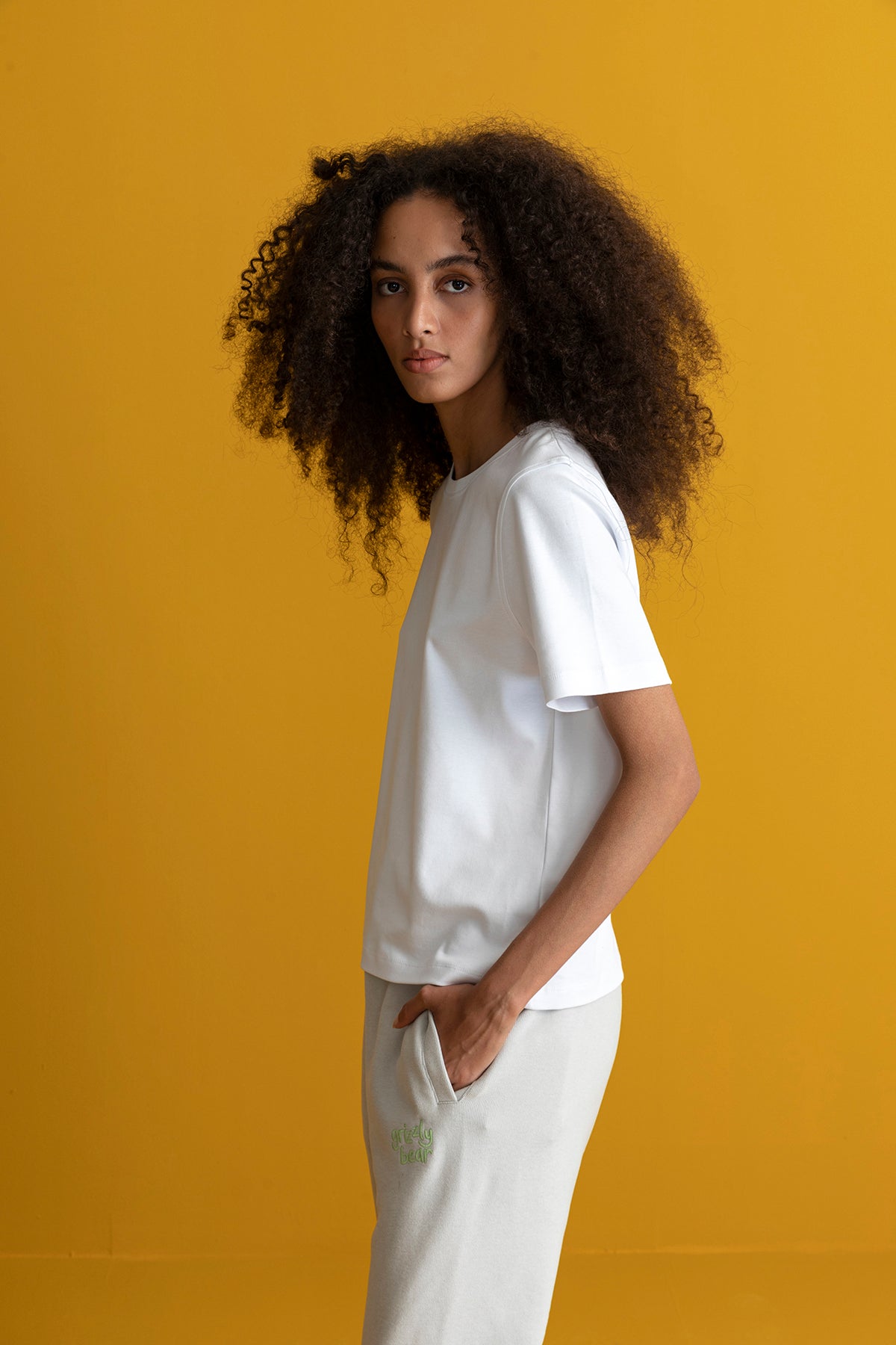 Basic Kadın Light-Weight T-Shirt - Beyaz