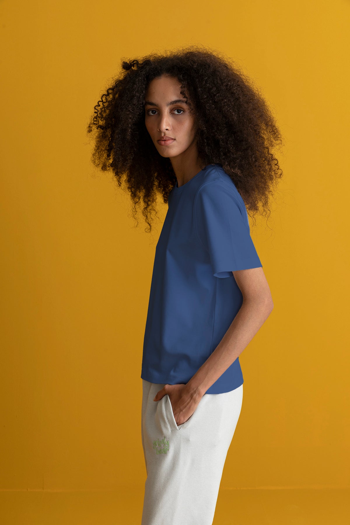 Basic Light-Weight Kadın T-Shirt - Lacivert