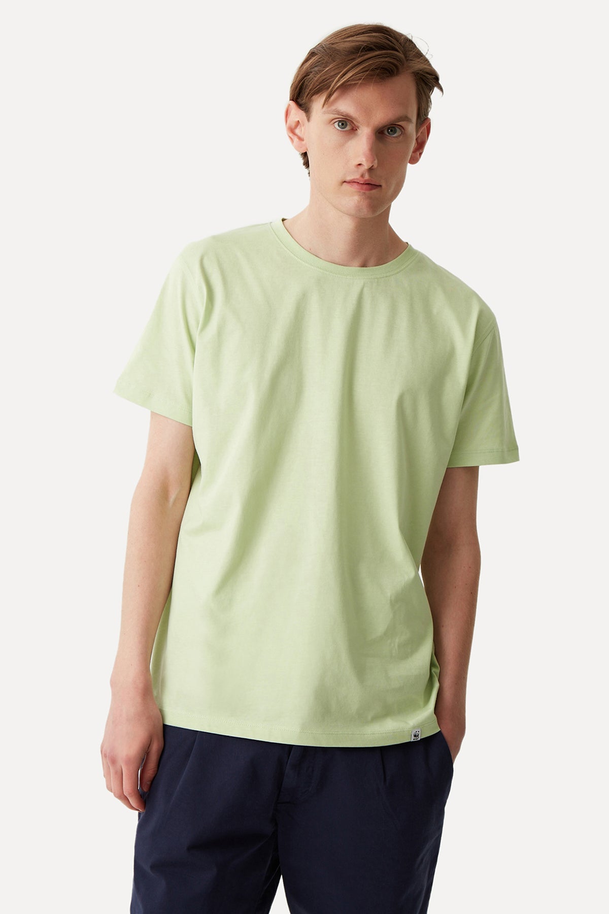 Basic Light-Weight Erkek T-Shirt - Açık Yeşil