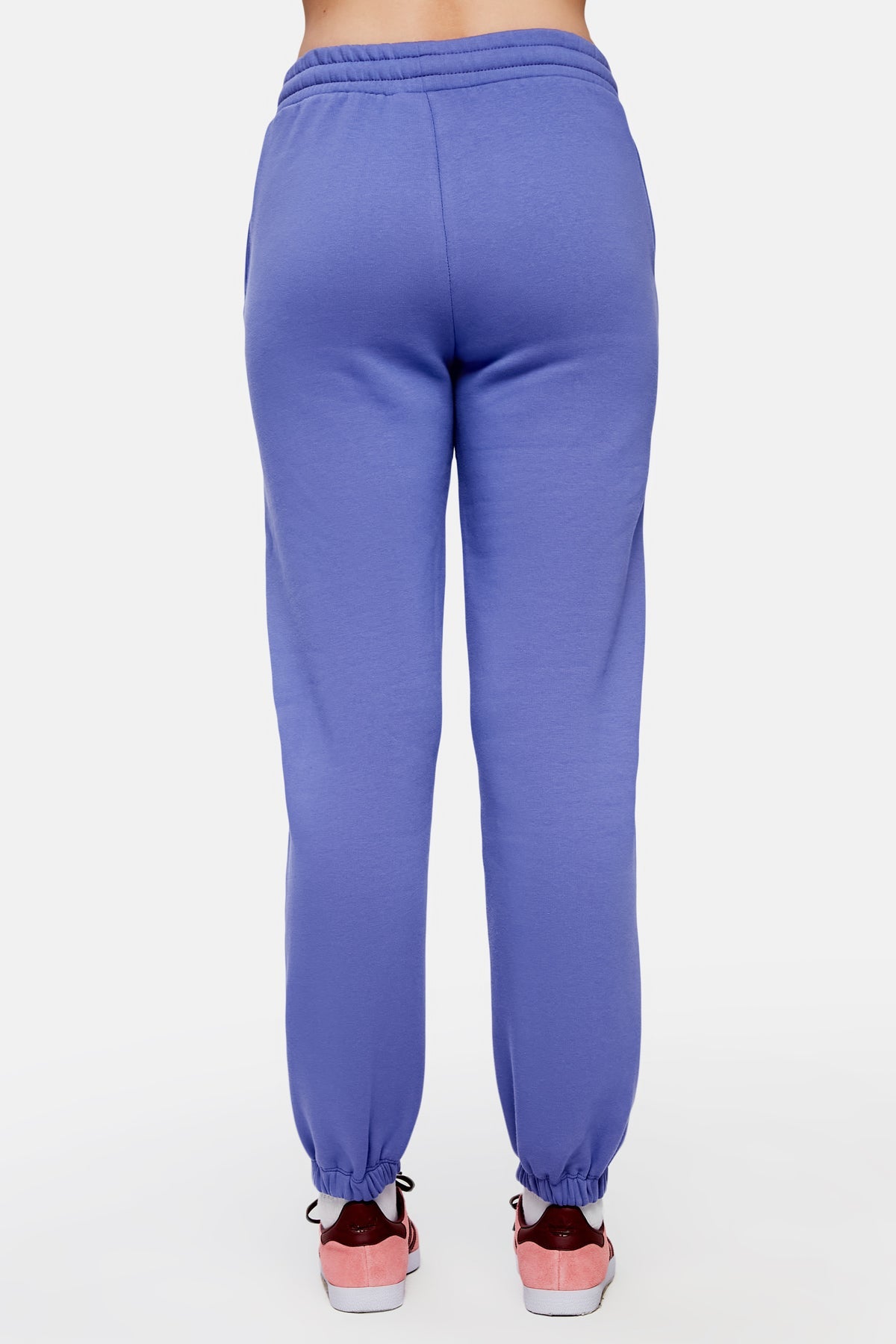 Logo Embroidered Men Sweatpants - Purple