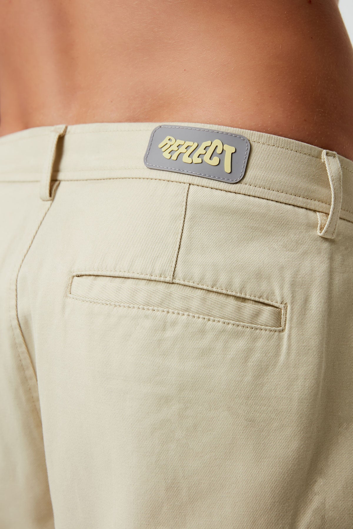 Logo Tag Painter Pants - Bone White