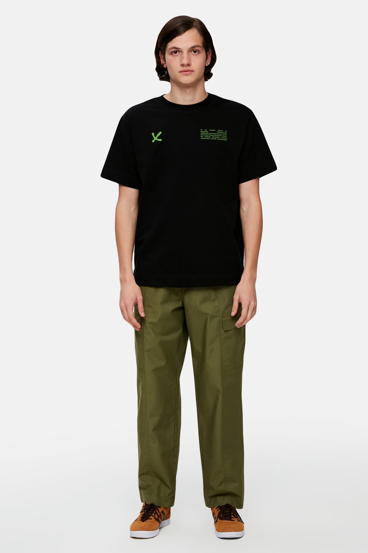 Logo Embroidered Trackpants - Khaki