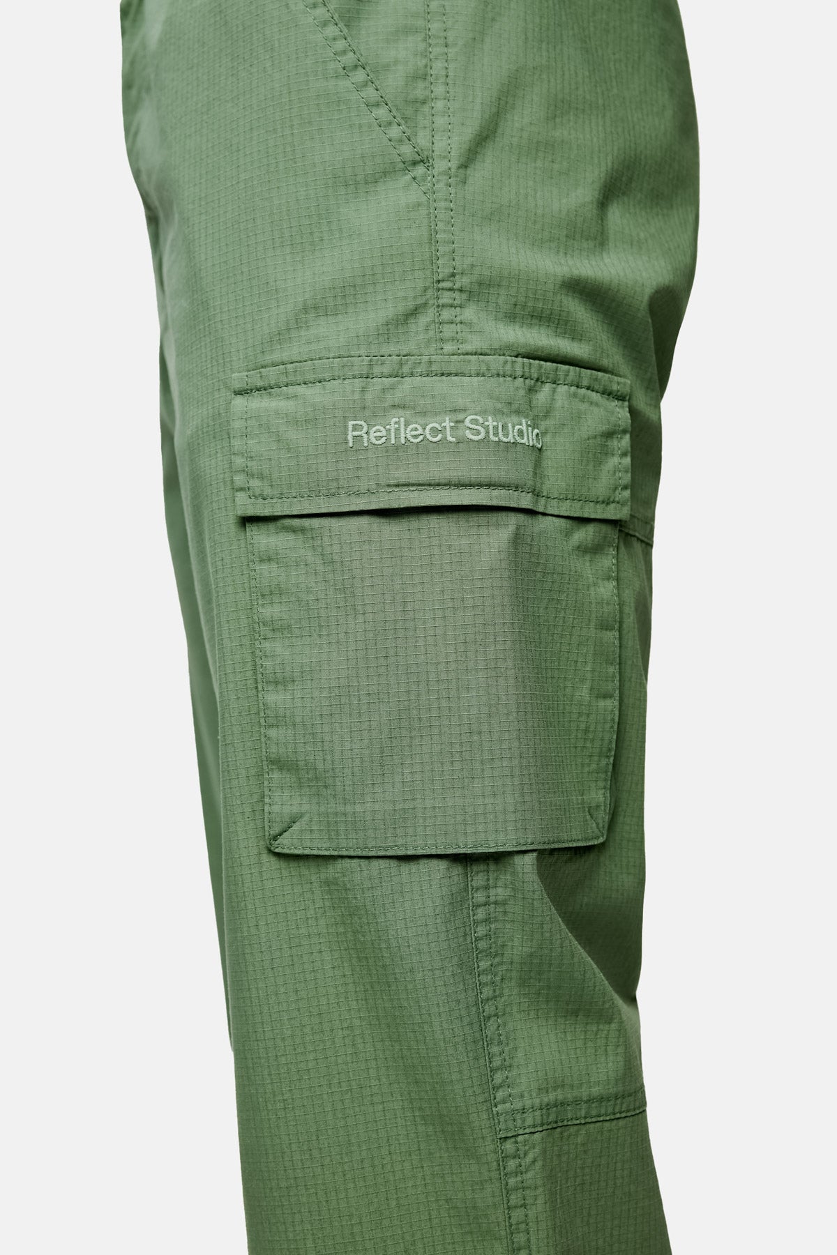 Belted Logo Embroidered Trackpants - Khaki