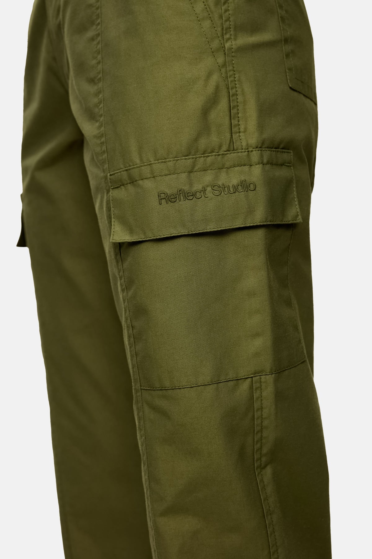 Logo Embroidered Trackpants - Khaki