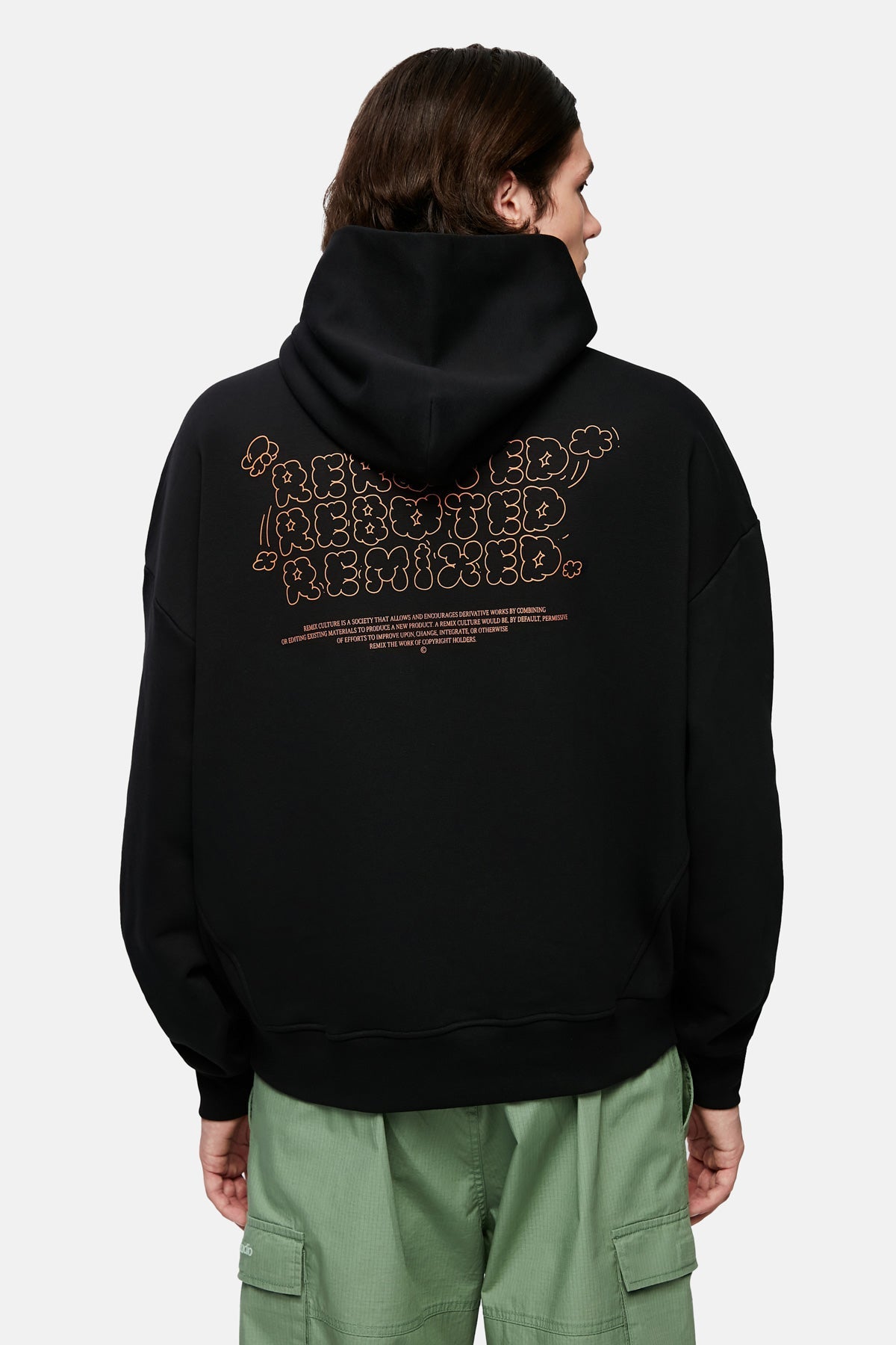 Remix Baggy Hoodie - Black
