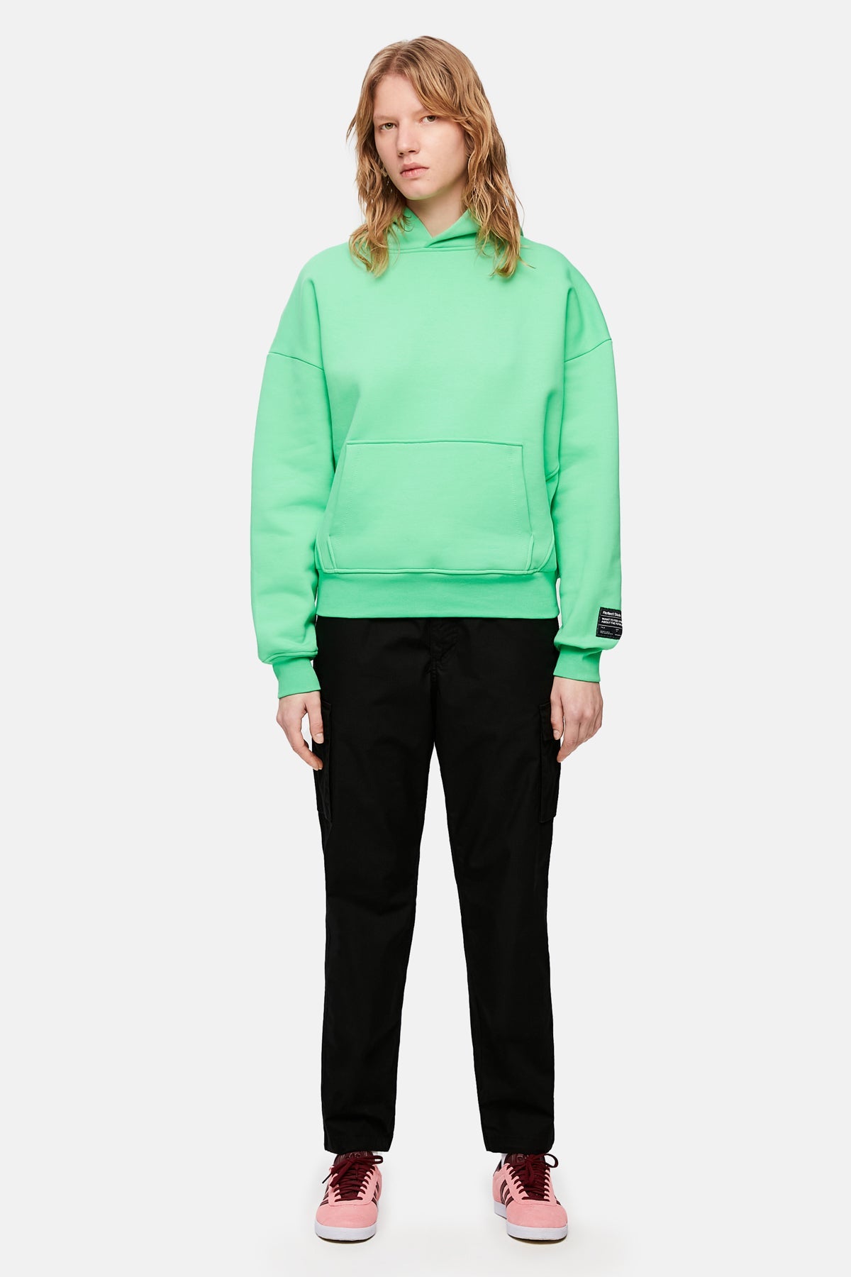 Liquid Modernity Baggy Hoodie - Green