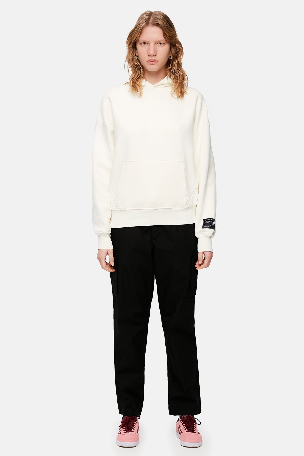 Liquid Modernity Baggy Hoodie - Ecru