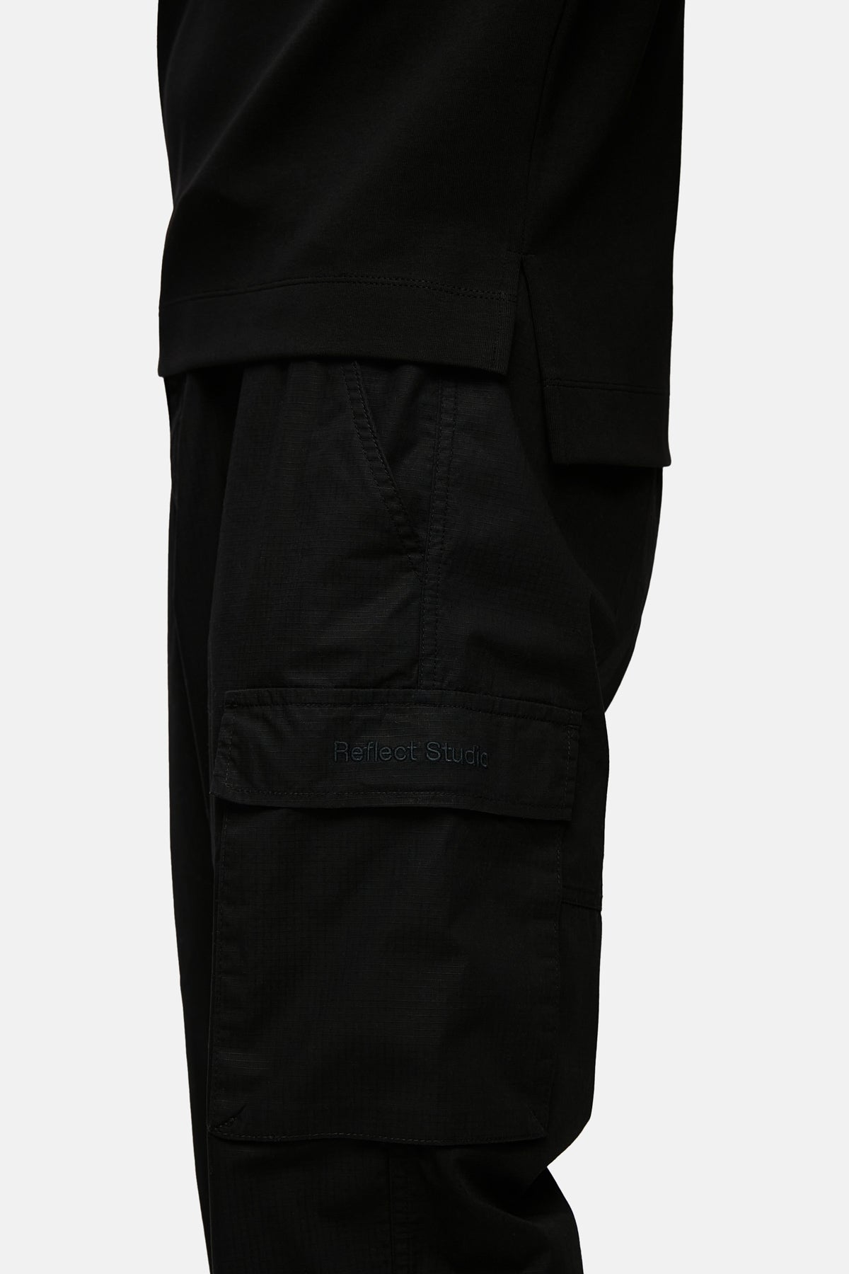 Belted Logo Embroidered Trackpants - Black