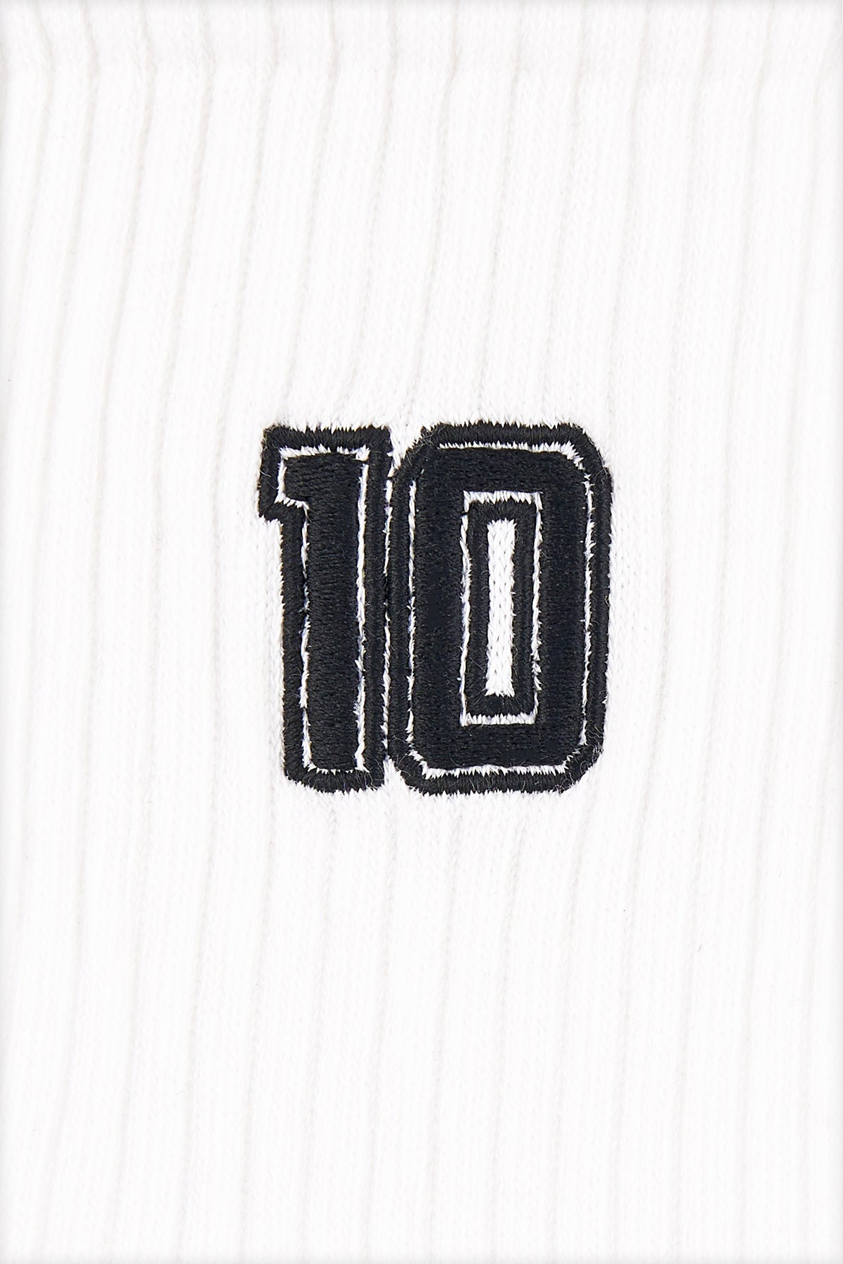 Number 10 Havlu Çorap - Beyaz