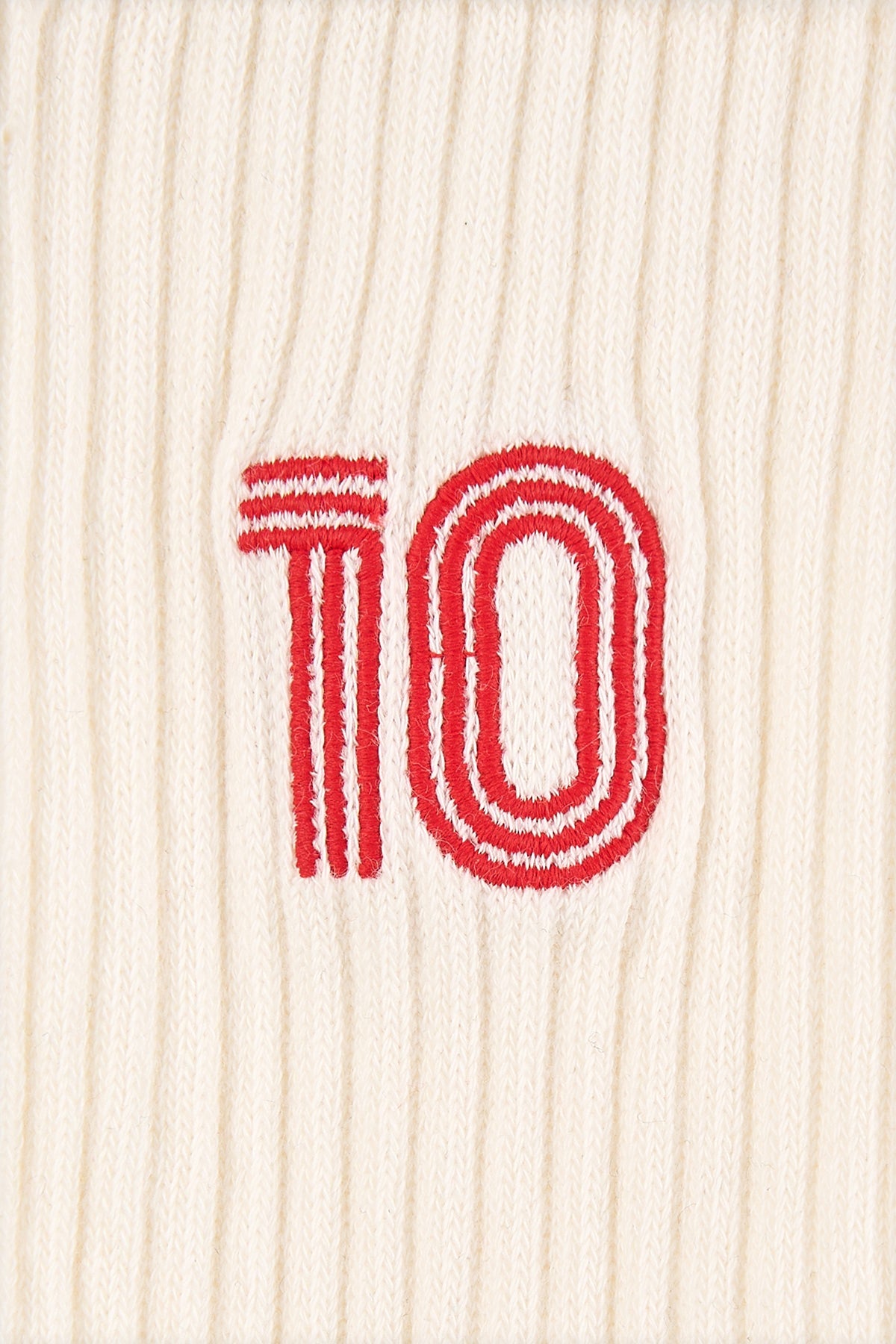 Türkiye 10 Havlu Çorap - Beyaz