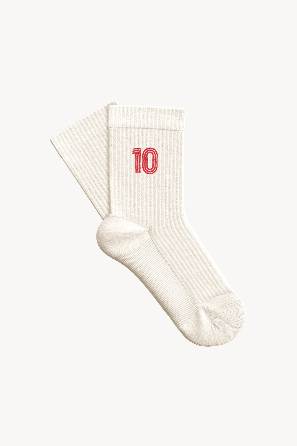 Türkiye 10 Havlu Çorap - Beyaz